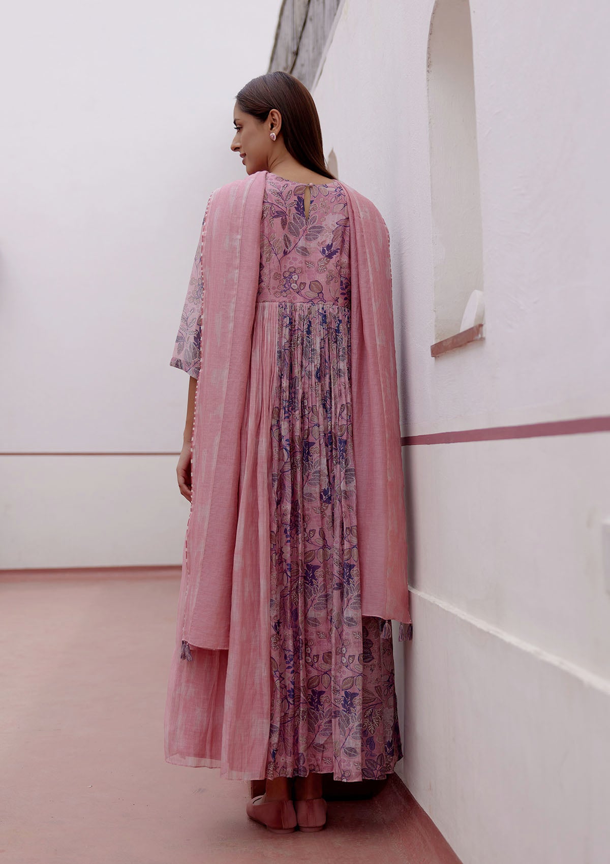 Tulip Printed Anarkali set