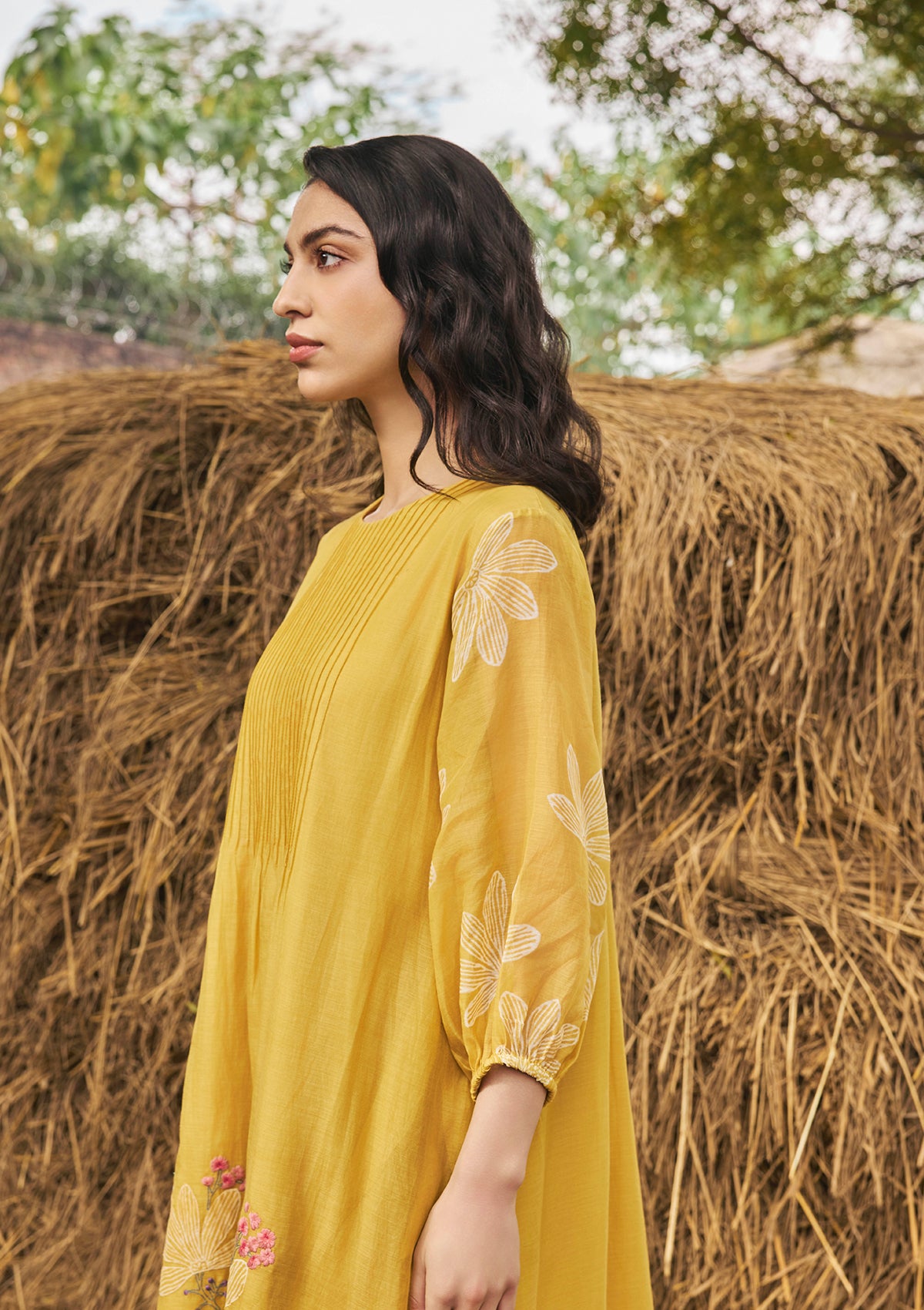 Daffodil Pintuck dress