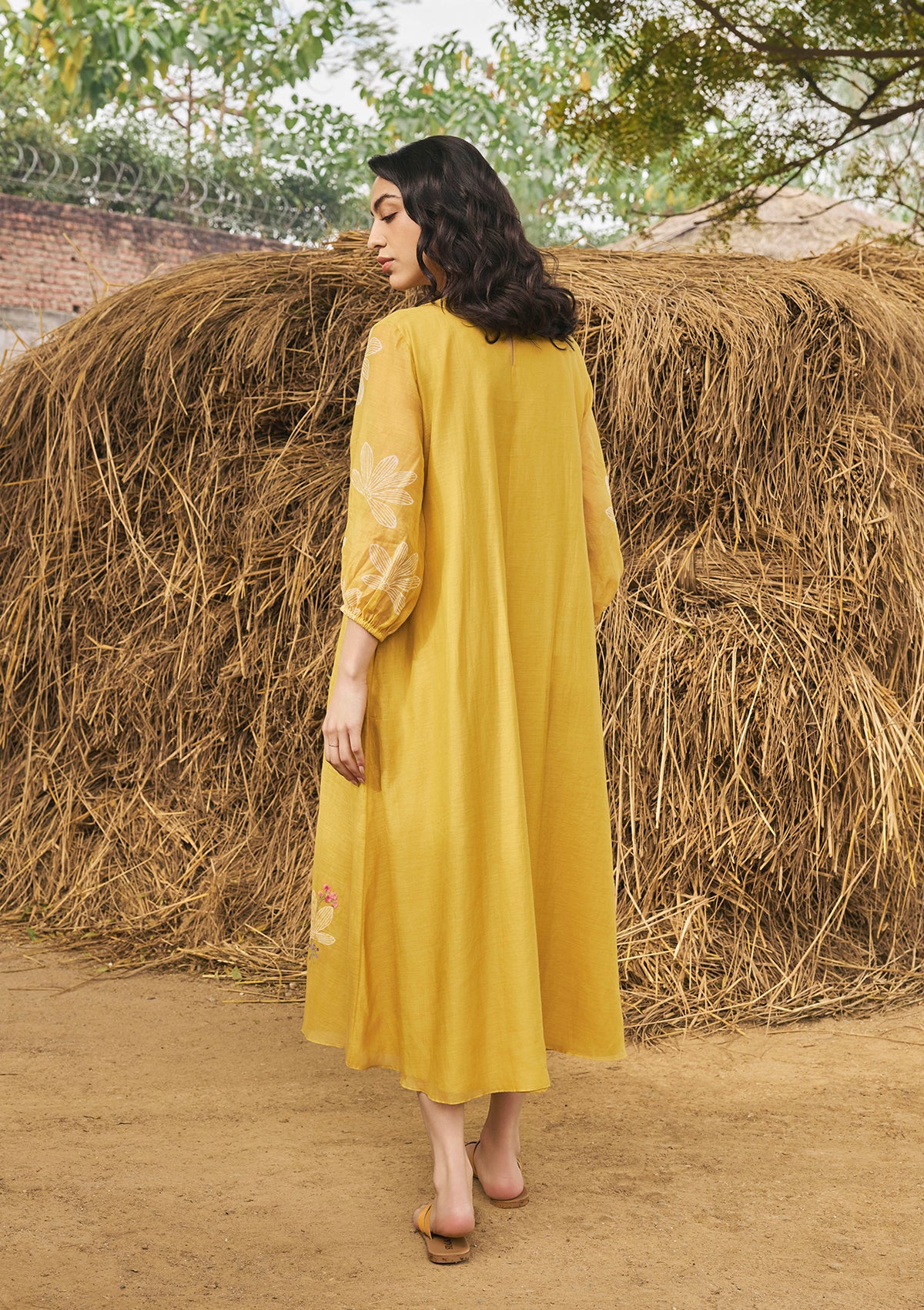 Daffodil Pintuck dress