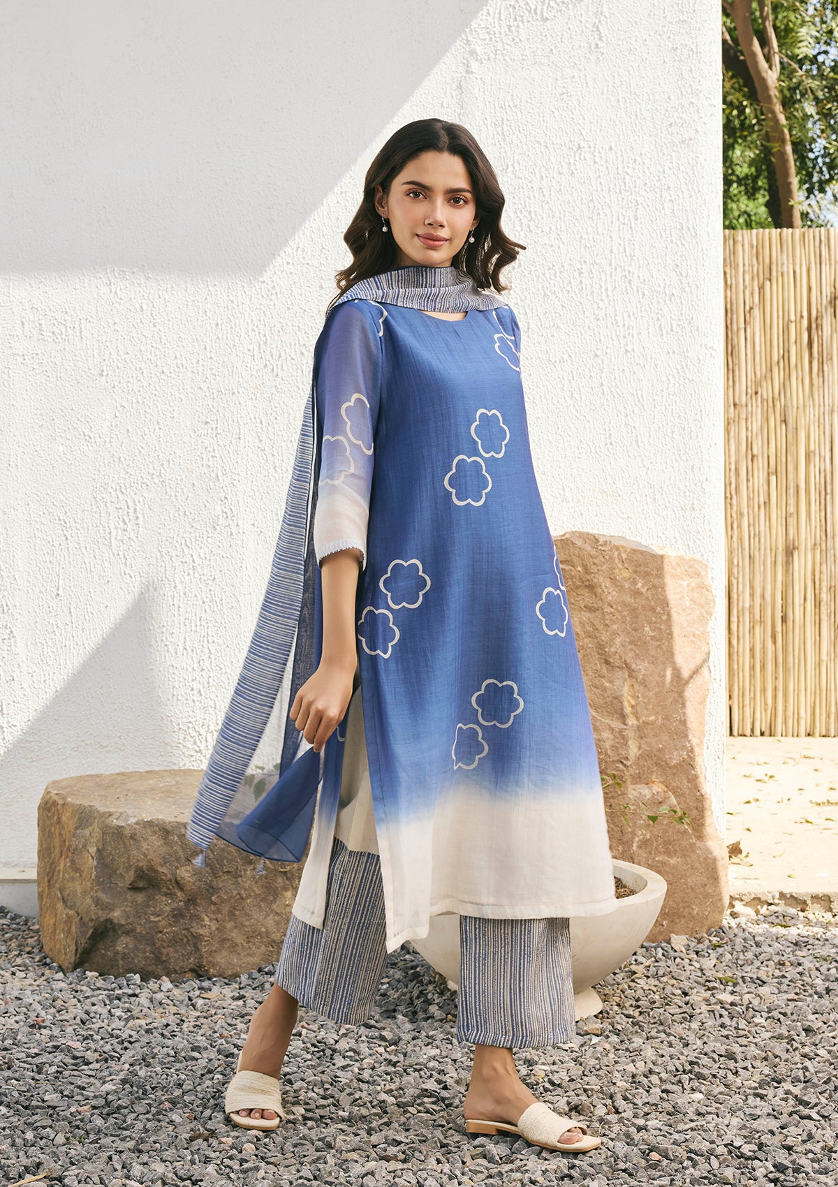 Ocean Blue Kurta Set