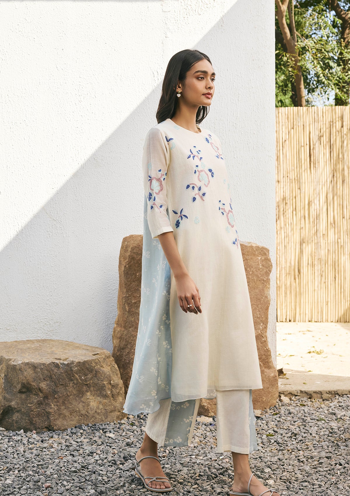 Pearl Applique Floral Co-ord Set