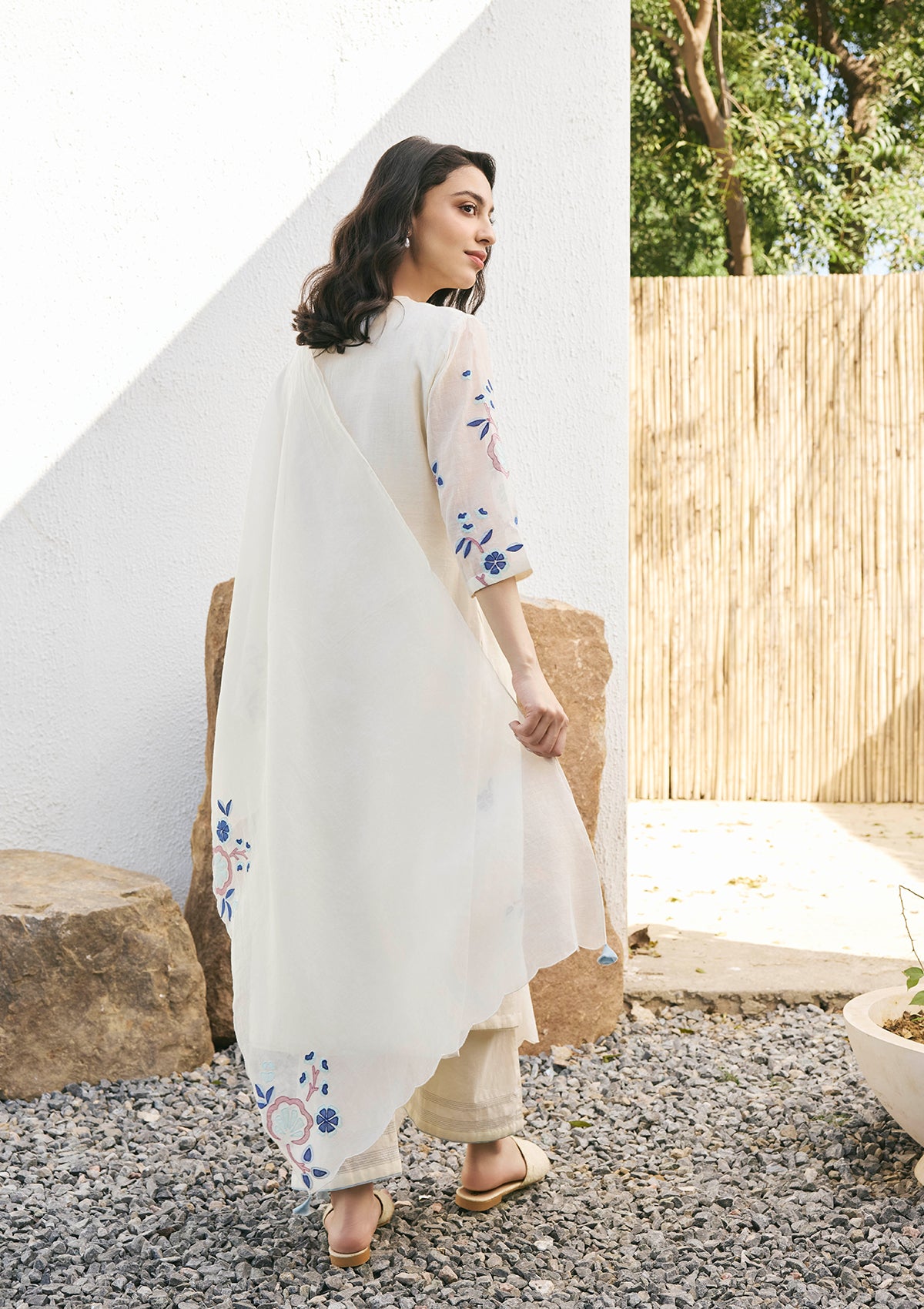 Pearl Applique Kurta Set