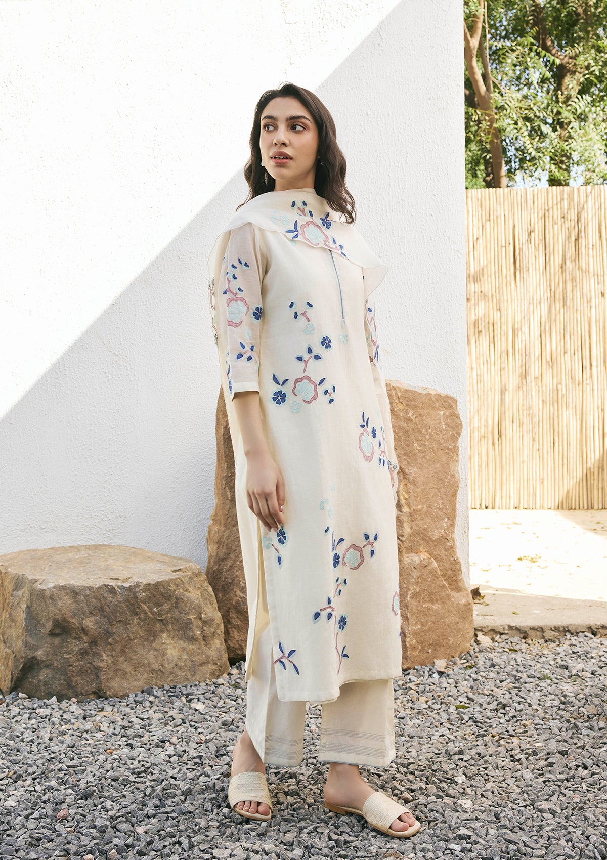 Pearl Applique Kurta Set