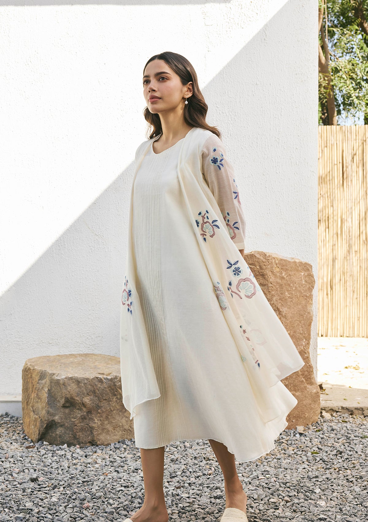 Pearl Applique Jacket Dress