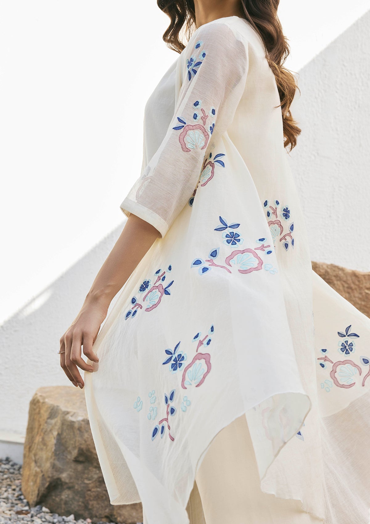 Pearl Applique Jacket Dress