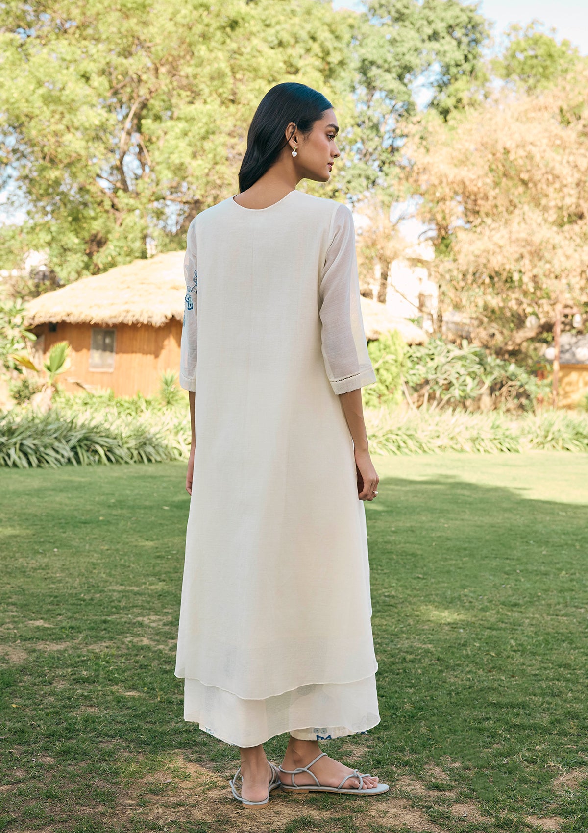 Pearl Applique Embroidered Co-ord Set