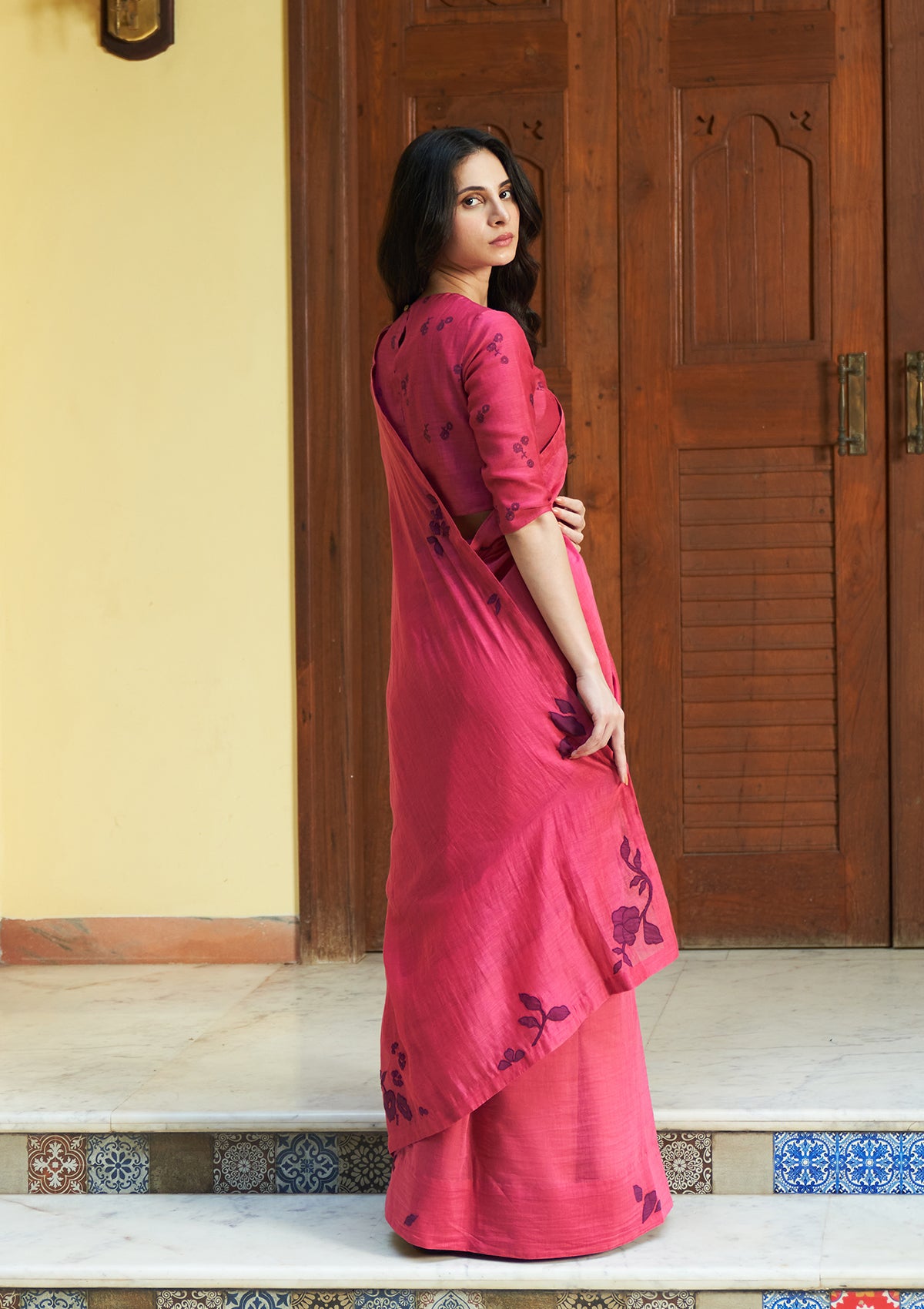 Rouge Floral Saree
