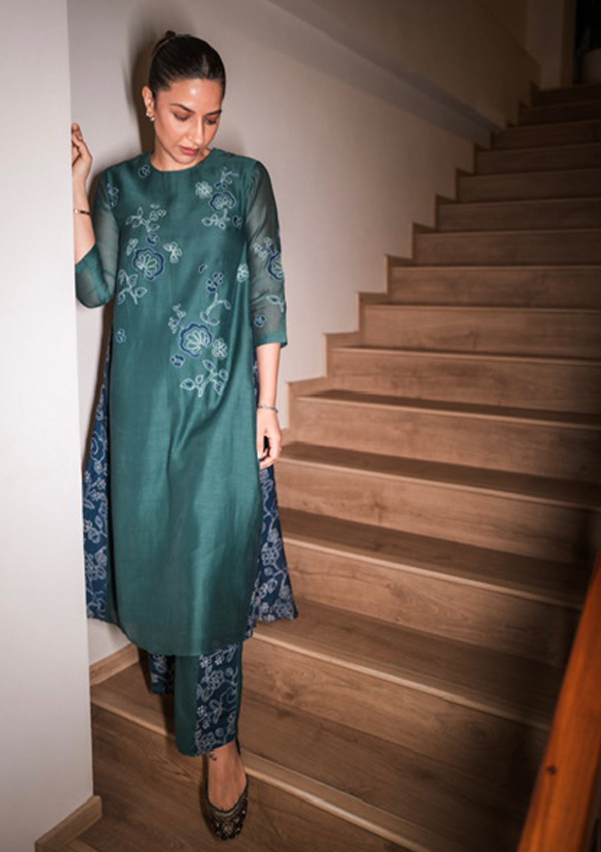 Emerald Applique Floral Co-ord Set