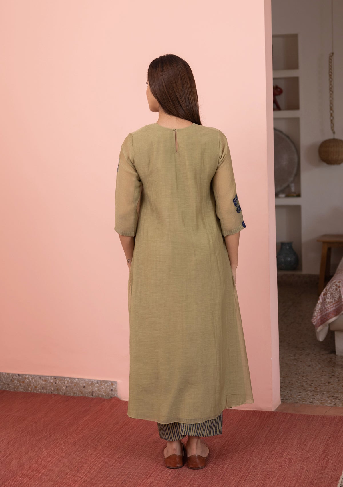 FERN FLORAL APPLIQUE CO-ORD SET