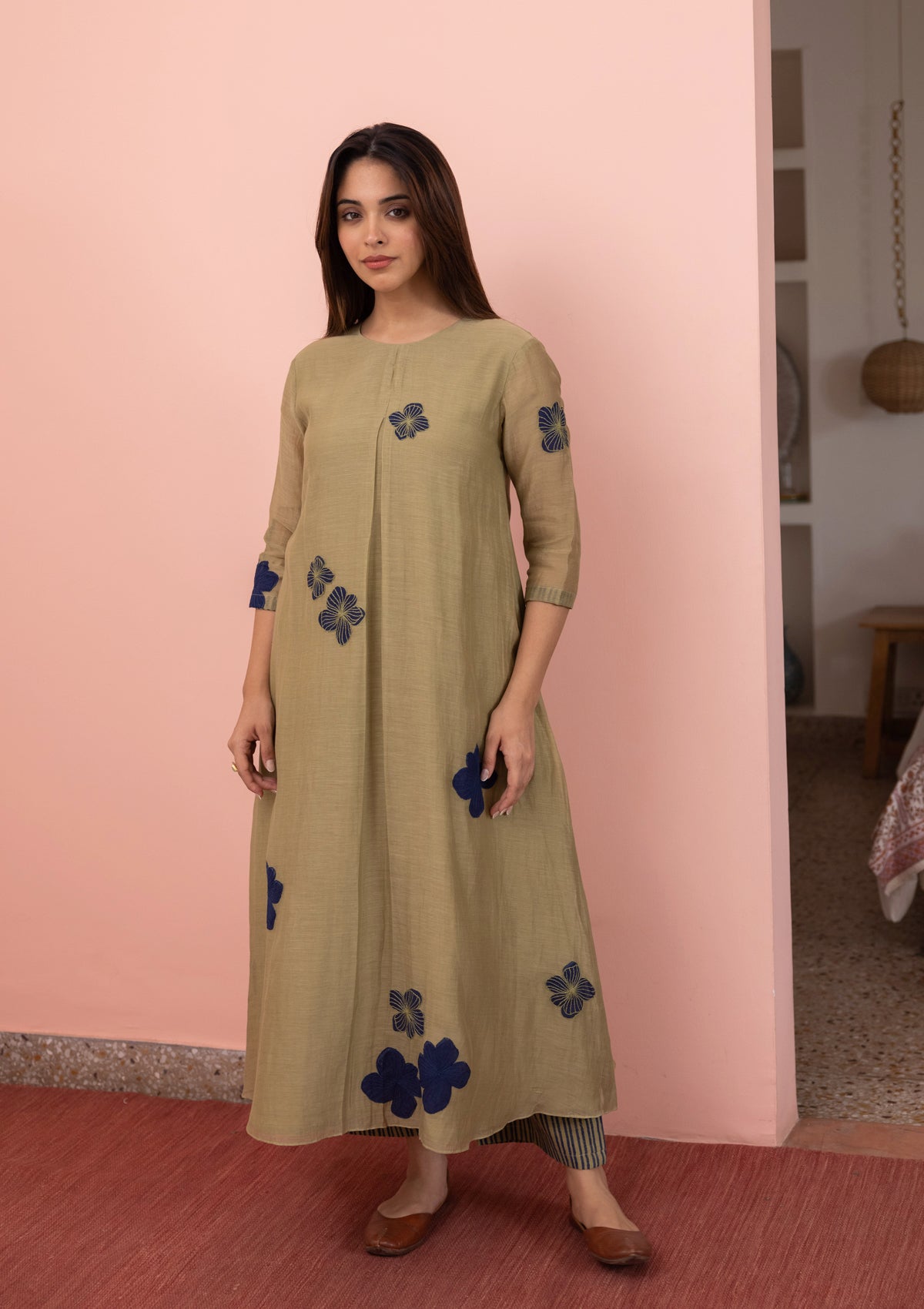 FERN FLORAL APPLIQUE CO-ORD SET