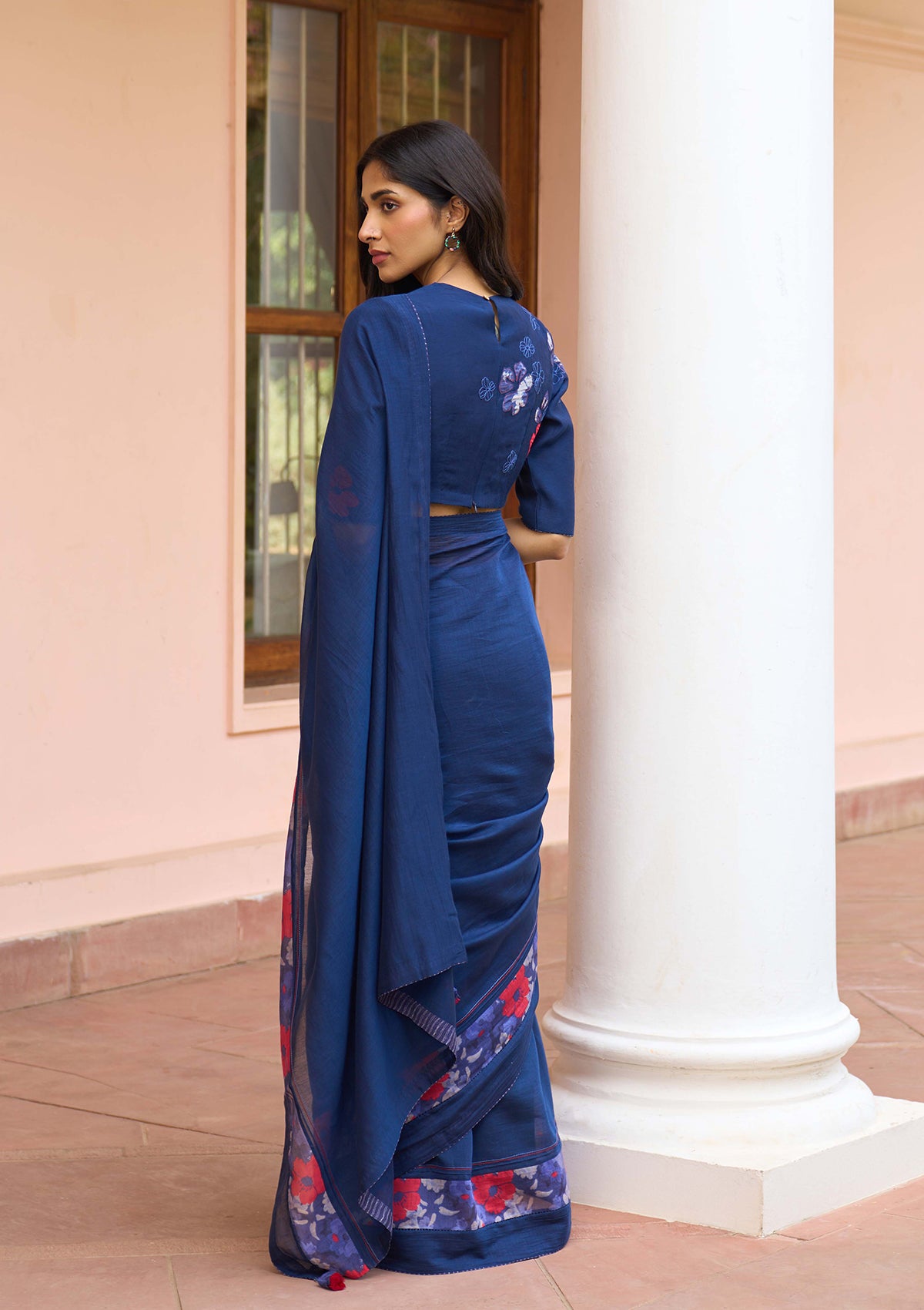 Sapphire Floral Saree