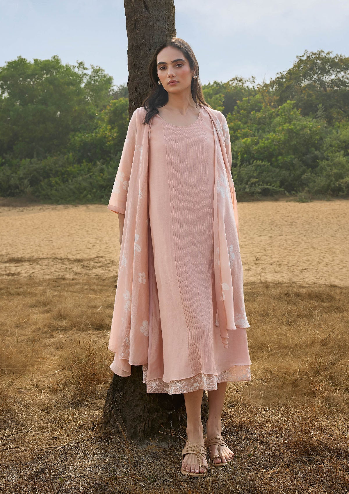Blossom Pintuck Jacket Dress