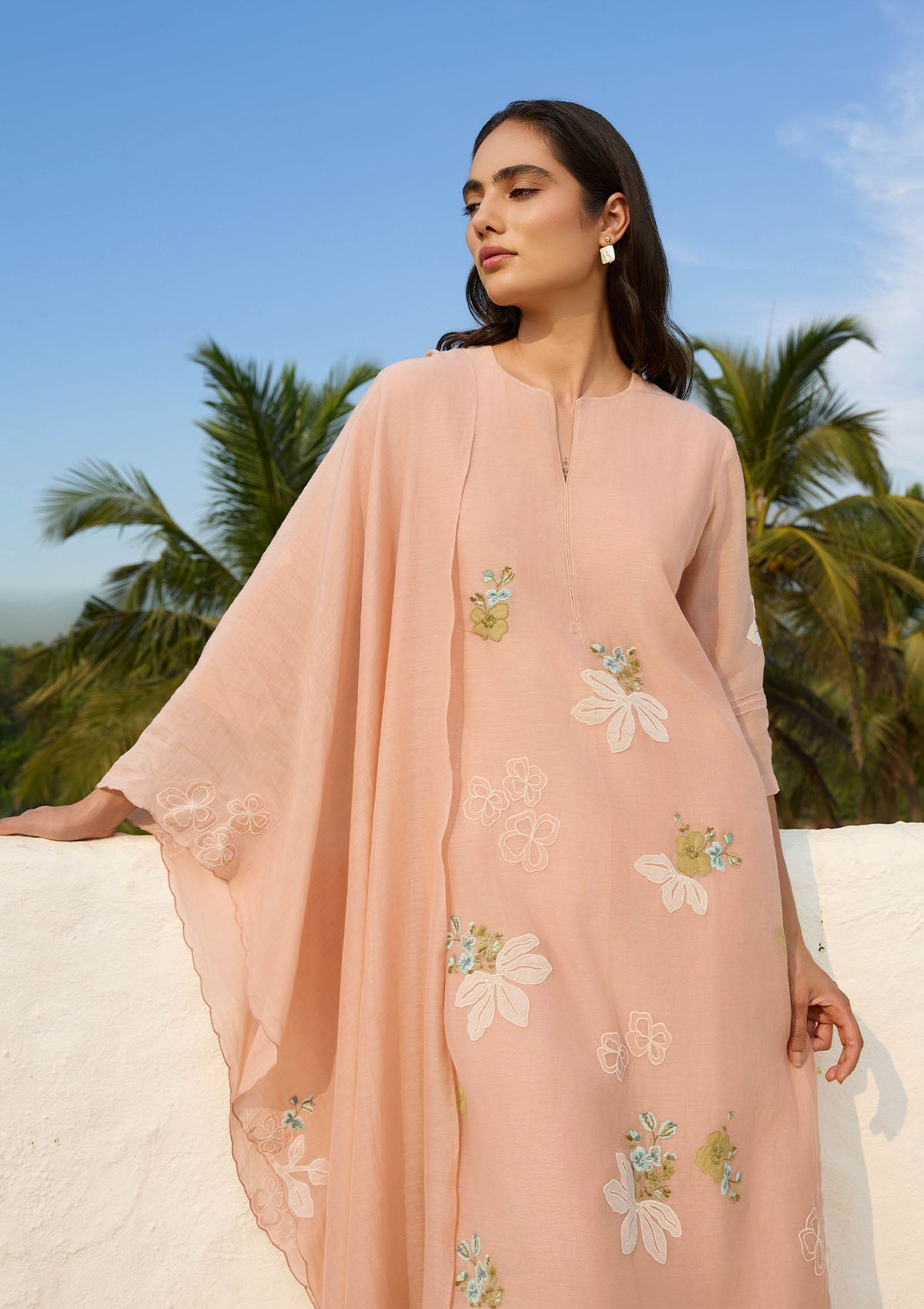 Blossom Applique Kurta Set