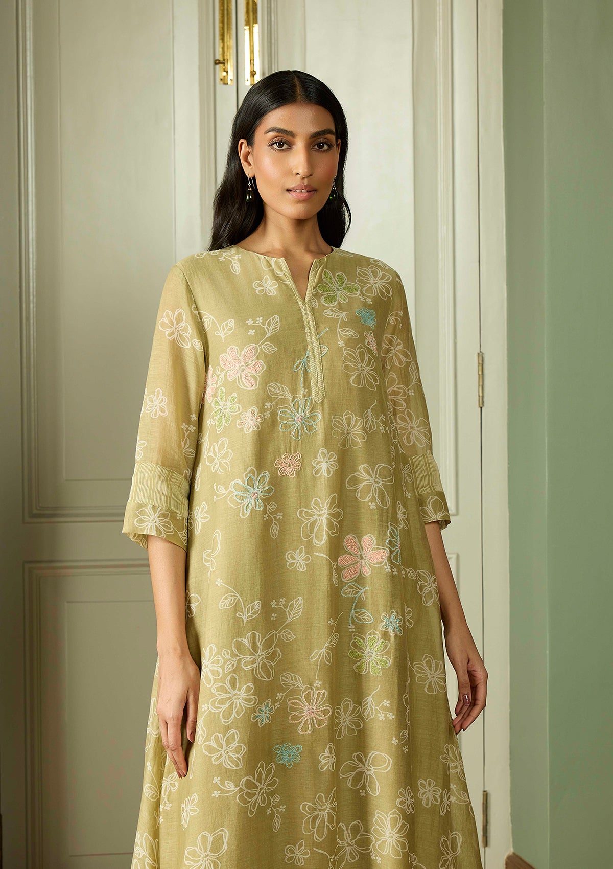 Meadow Thread Embroidered Co-ord Set