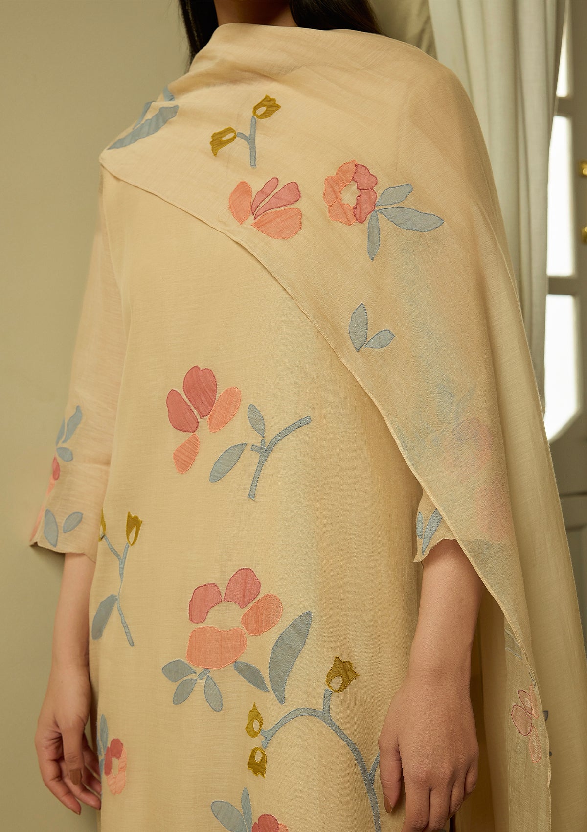 Sand Applique Kurta Set