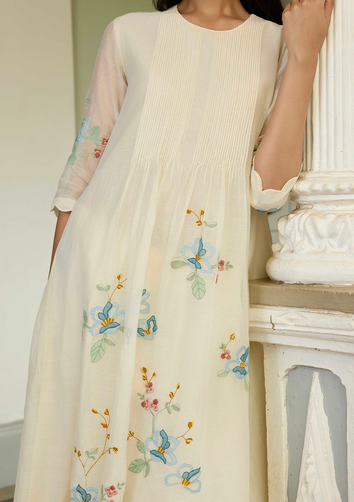 Ivory Applique Co-ord Set