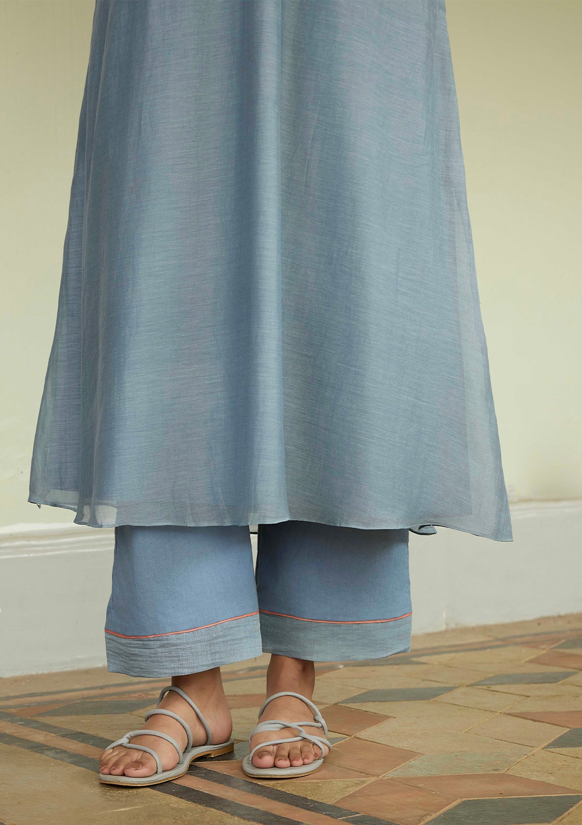 Mist Blue Applique Co-ord Set