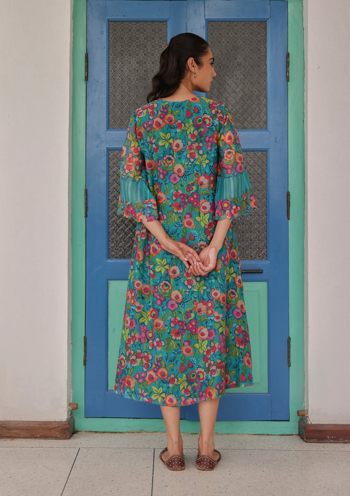 Teal Bloom Dress