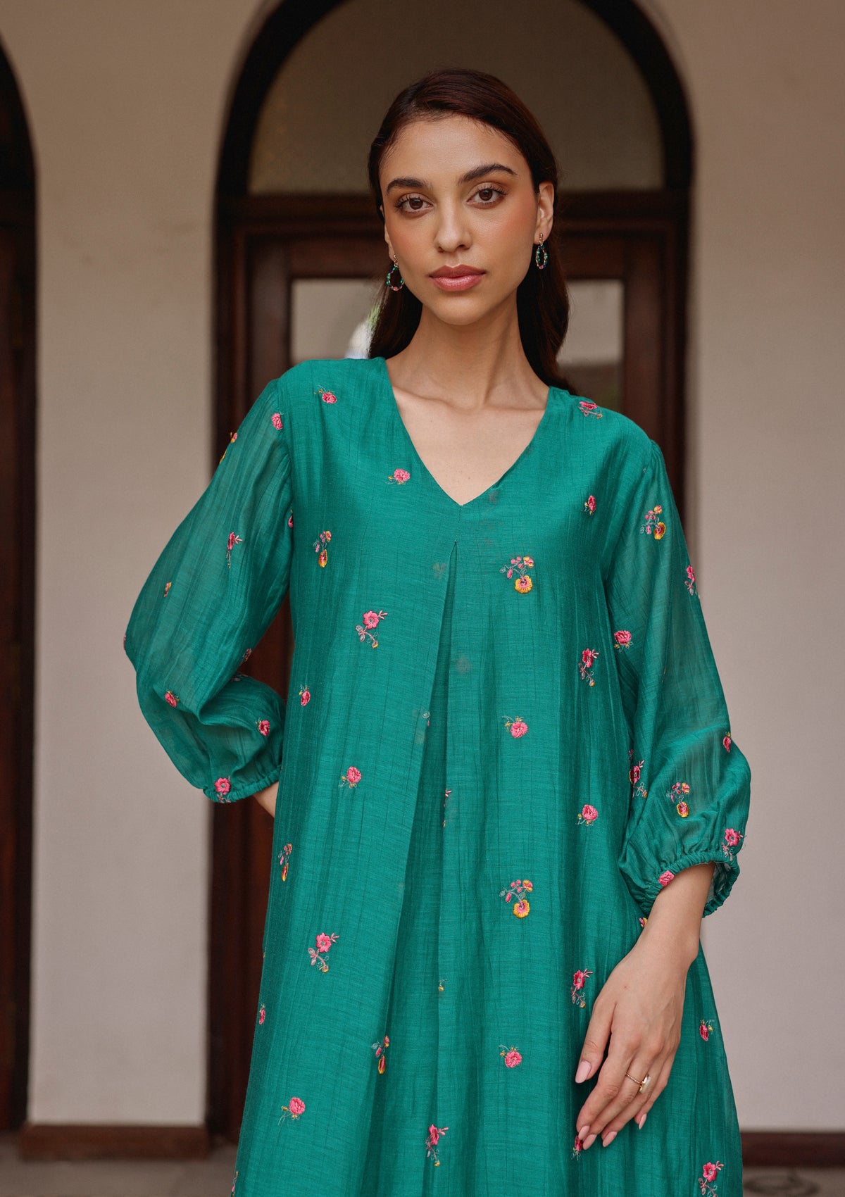 Teal Bloom Dress
