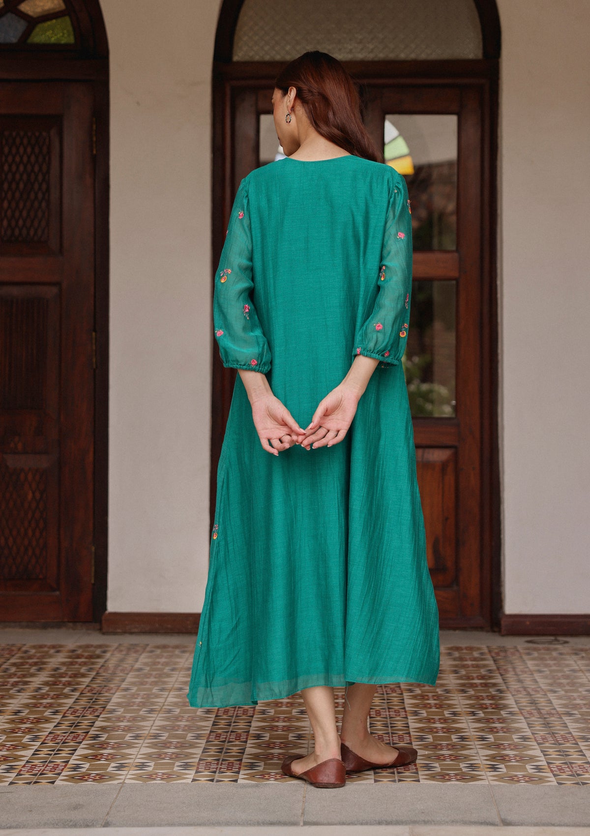 Teal Bloom Dress
