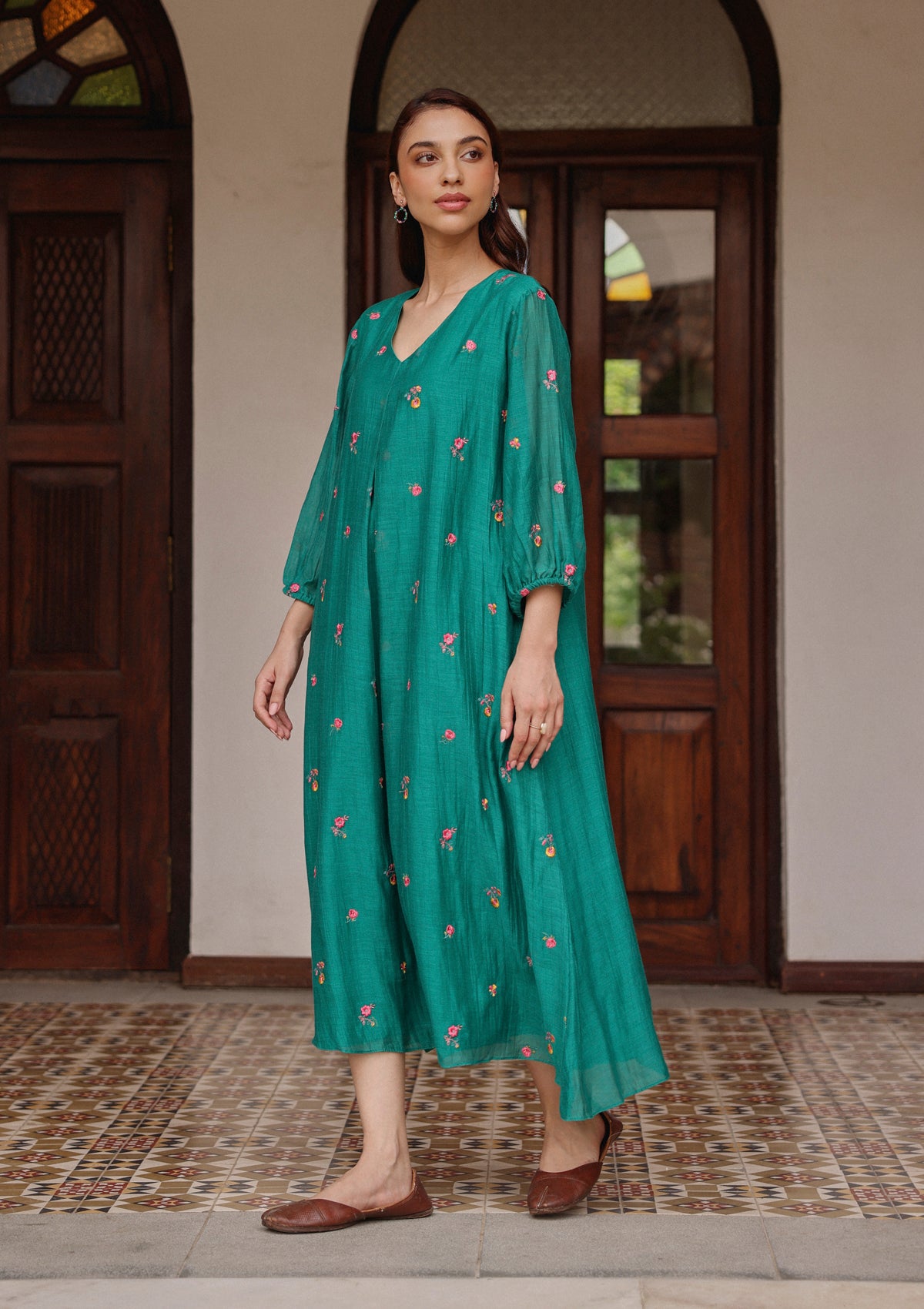 Teal Bloom Dress
