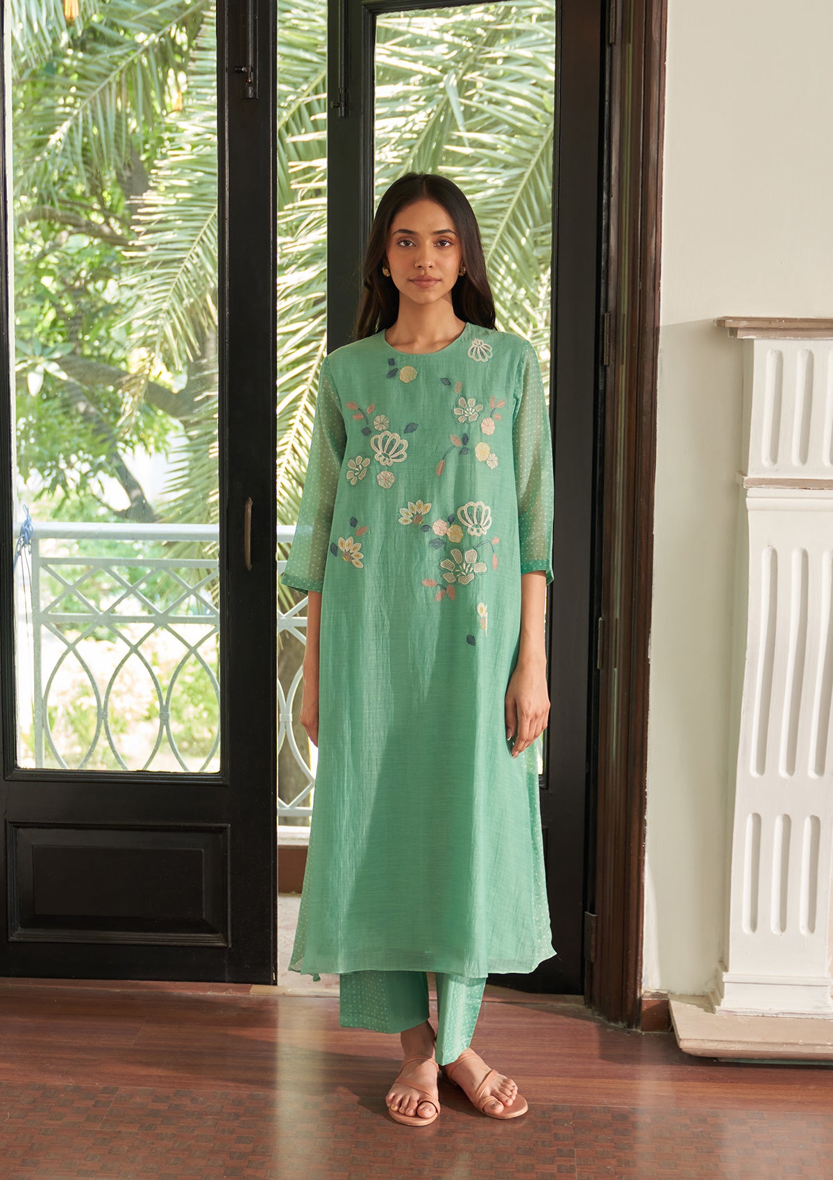 Mint Applique Co-ord Set