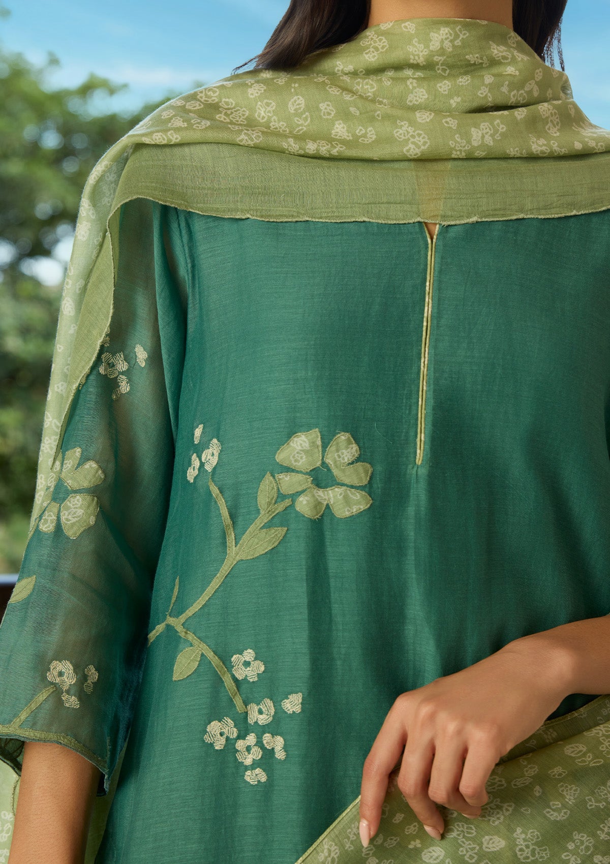 Jade Applique Kurta Set