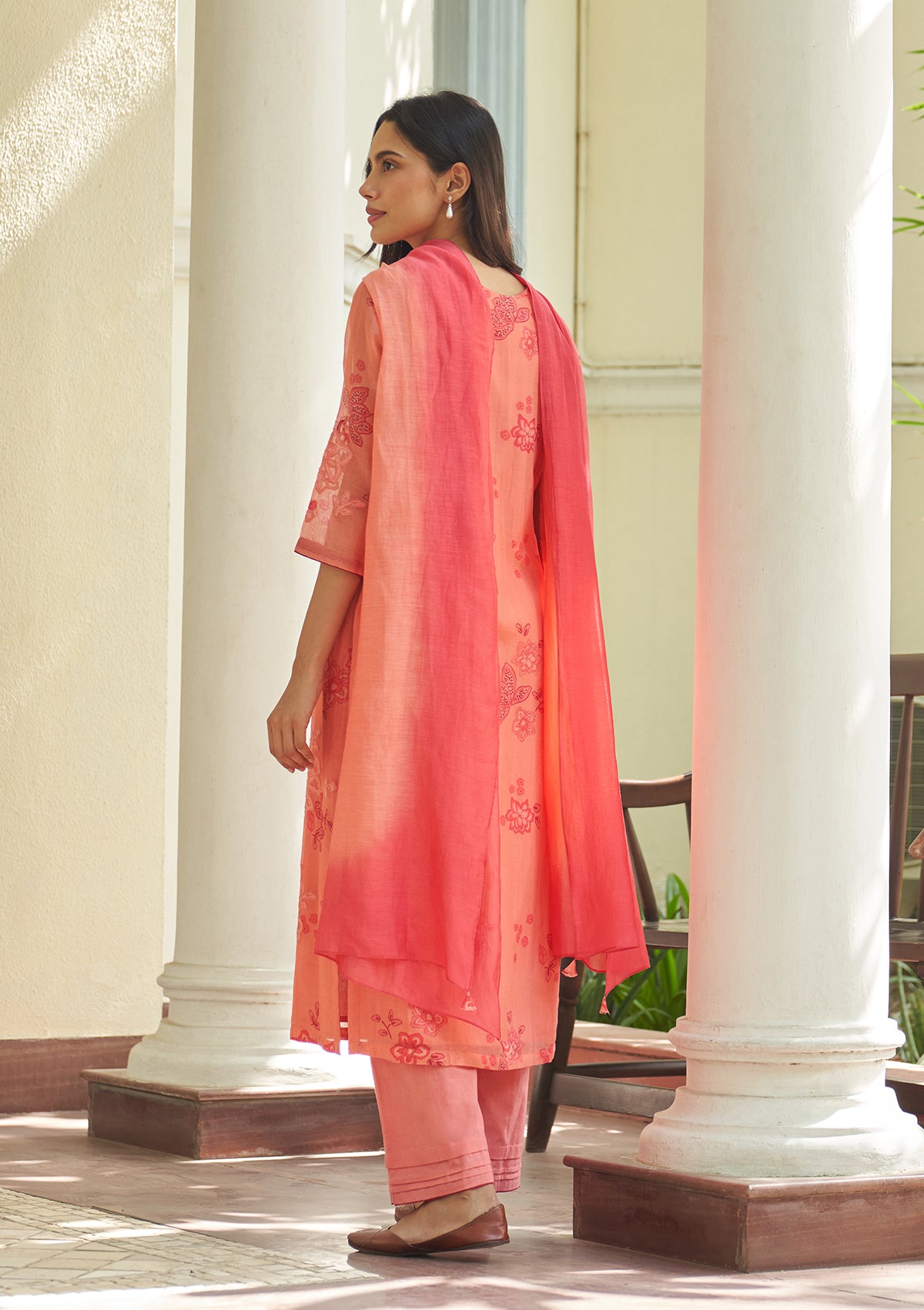Hibiscus Floral Kurta Set