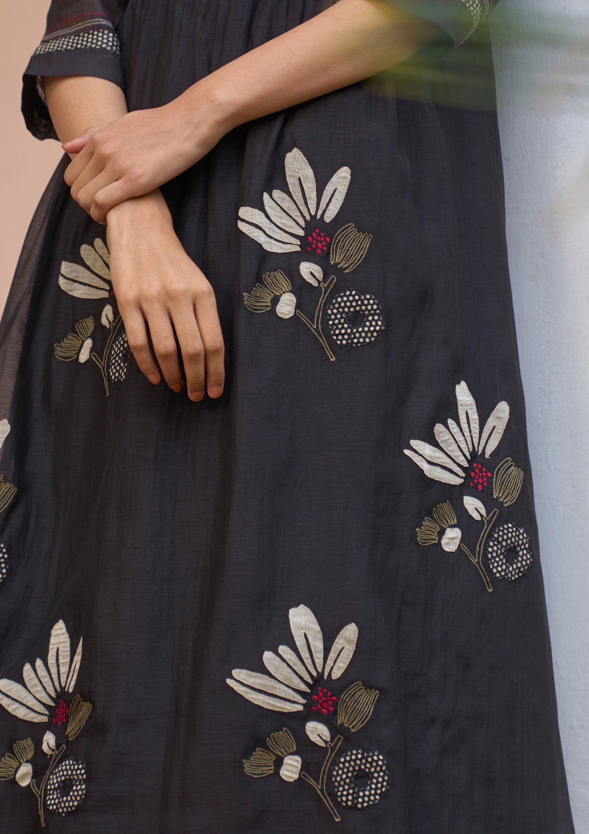 Noir Pintuck Co-ord Set