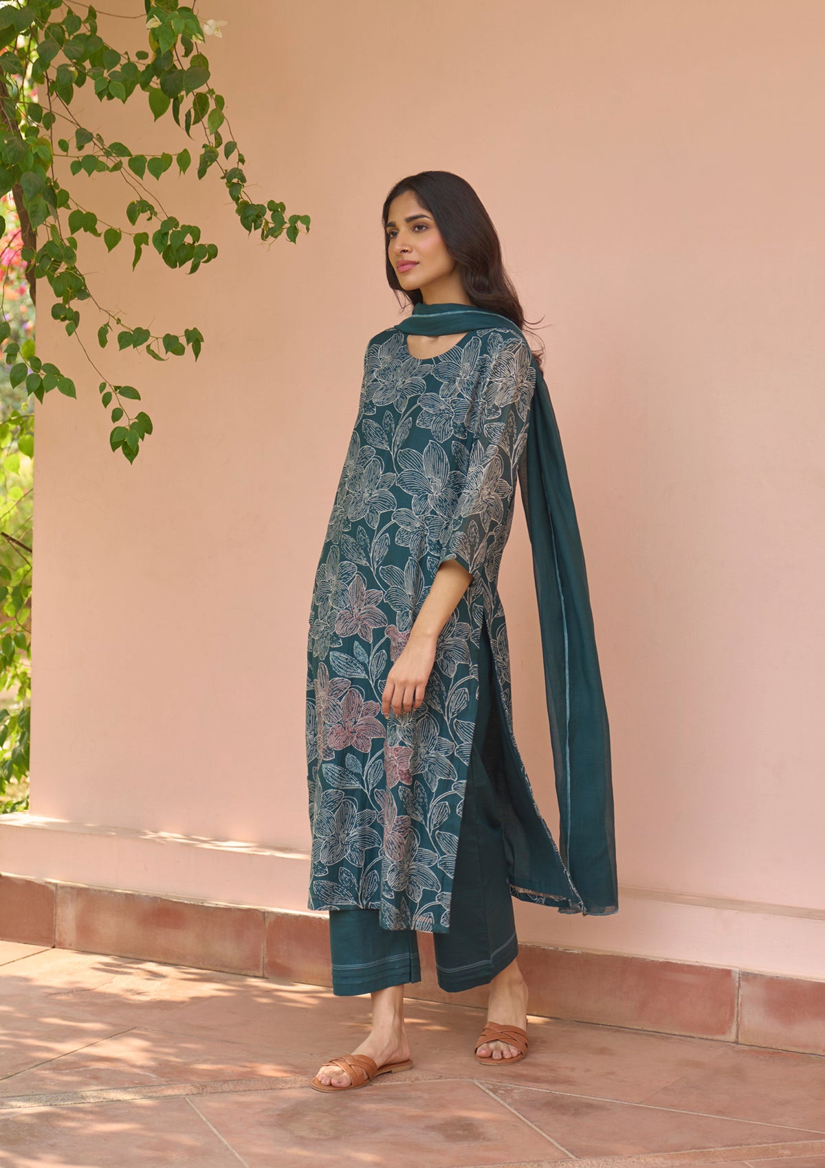 Jade Bloom Kurta Set