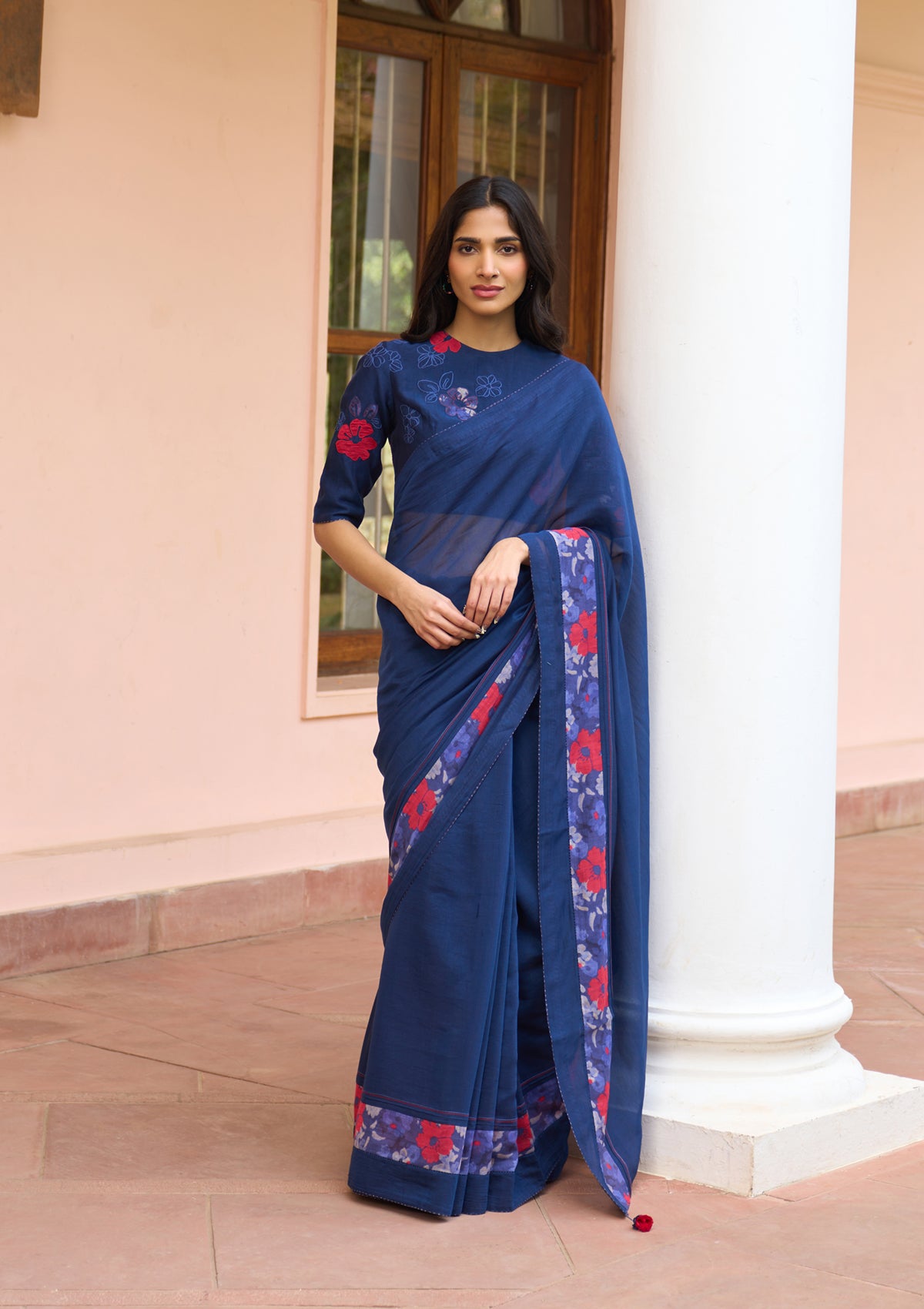 Sapphire Floral Saree