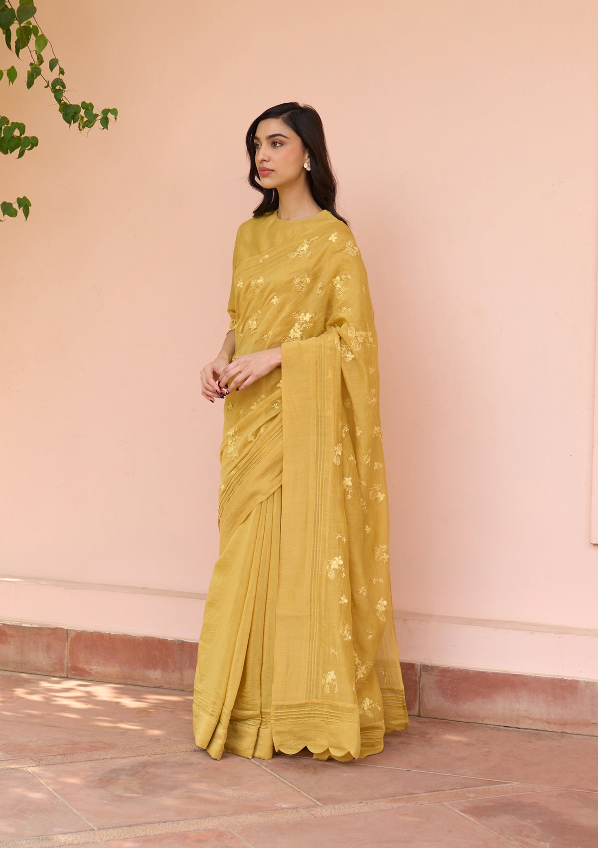 Rue Thread Embroidered Saree