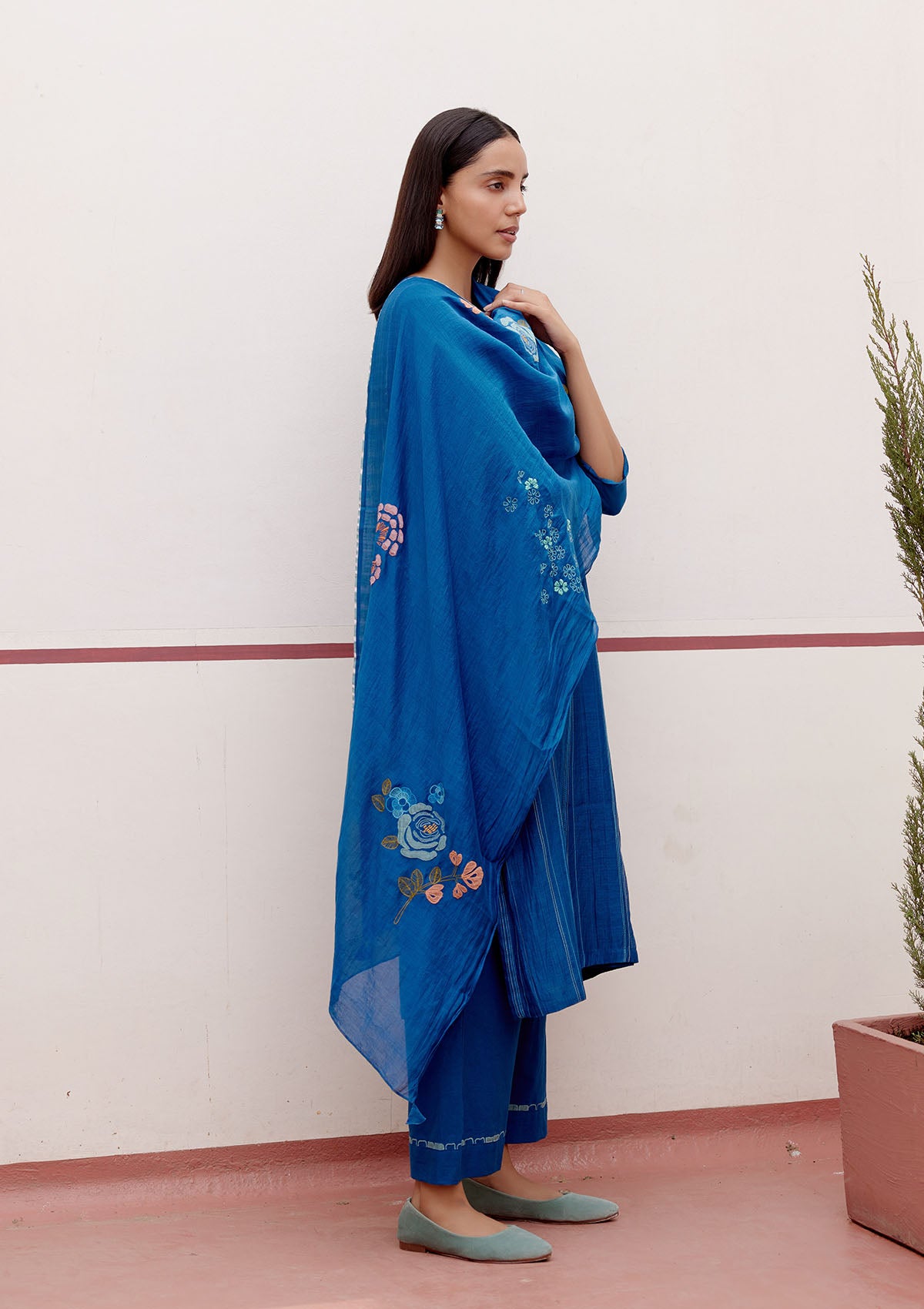 Sapphire Floral Kurta