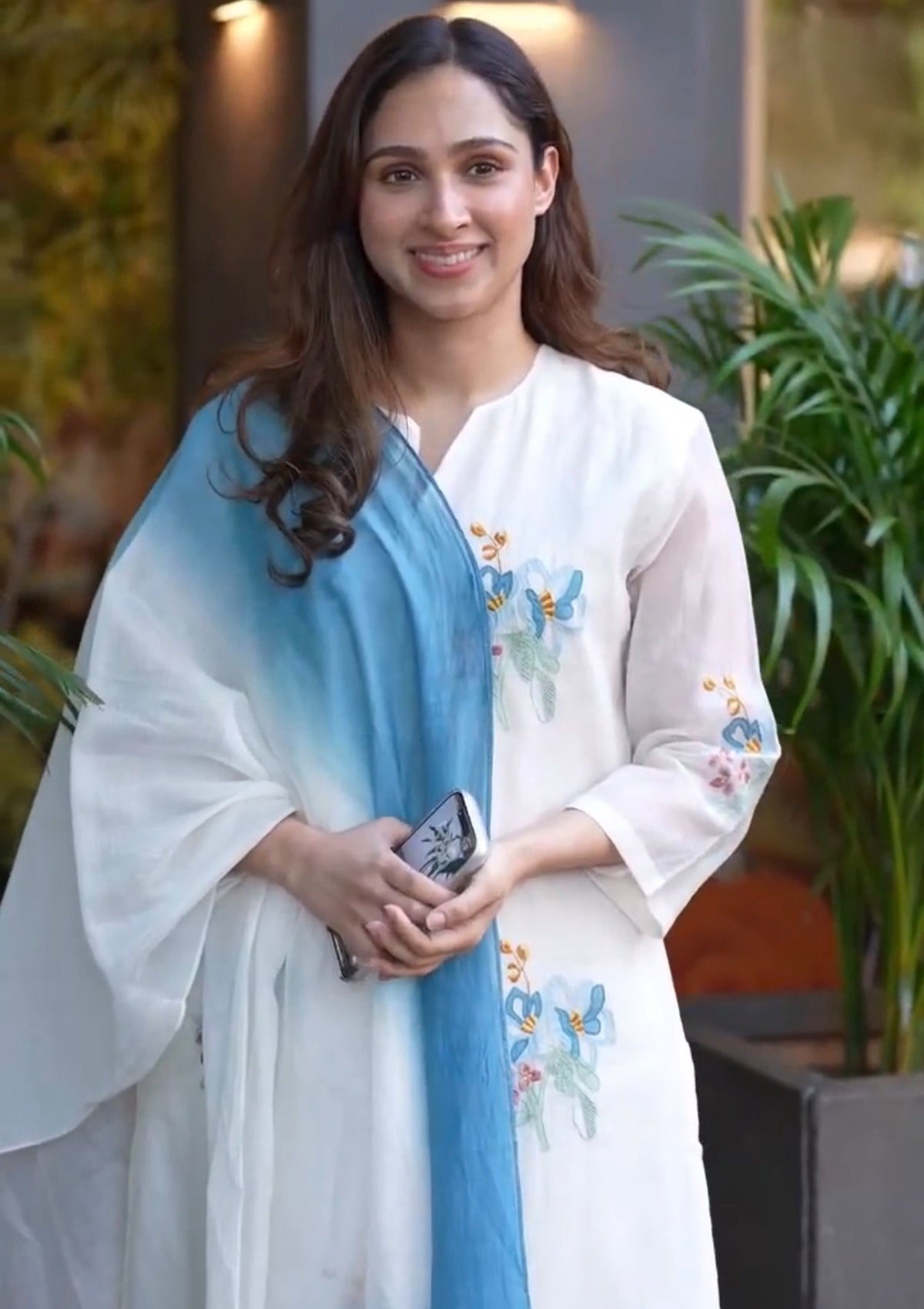 Ivory Floral Kurta Set