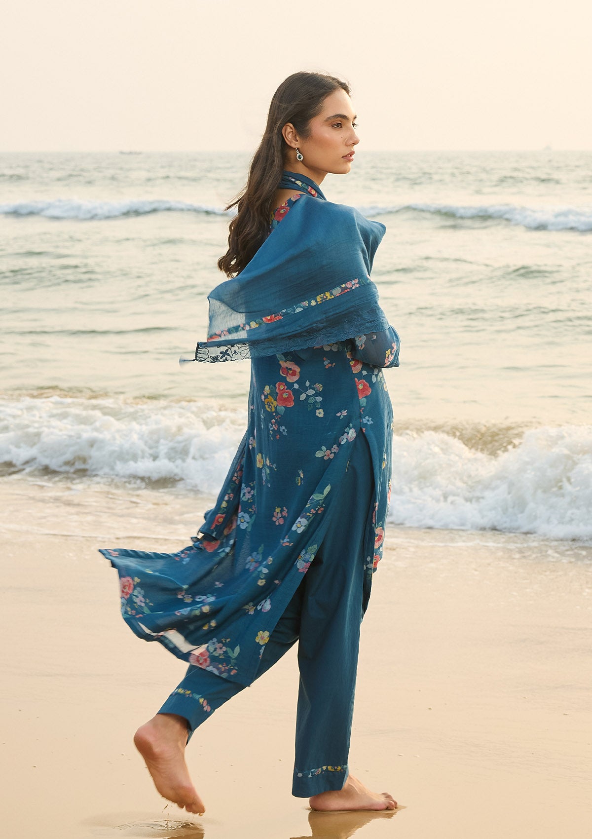 Sapphire Floral Kurta Set