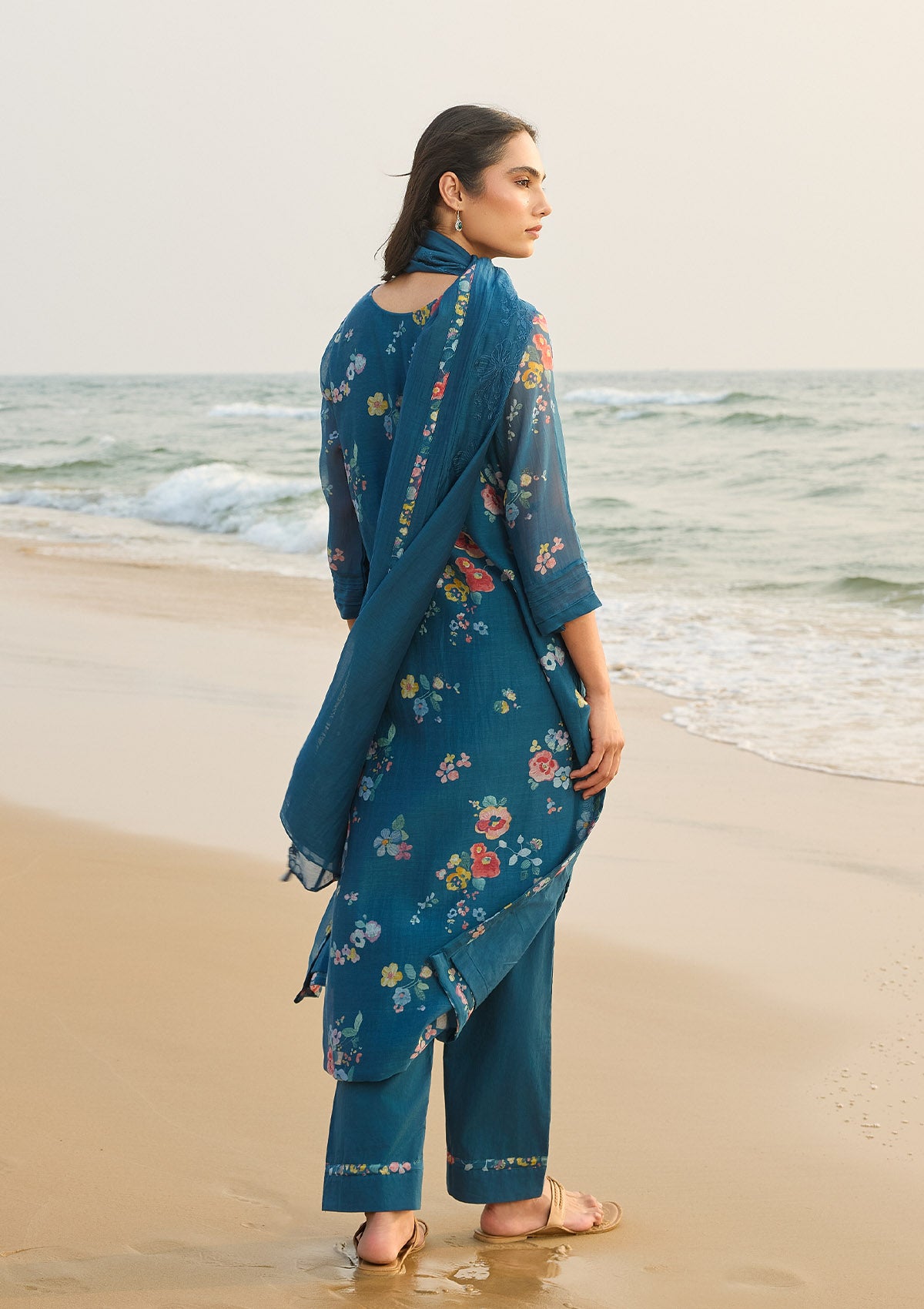 Sapphire Floral Kurta Set