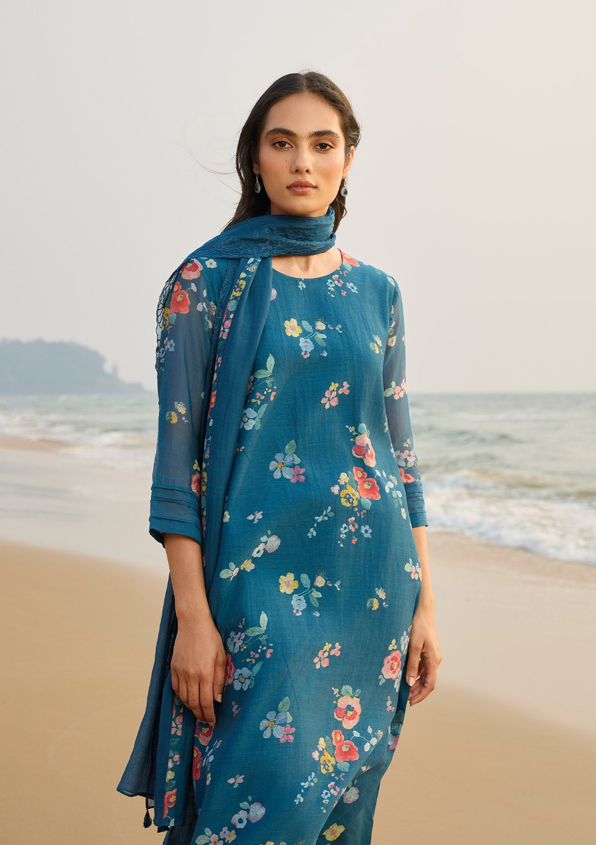 Sapphire Floral Kurta Set