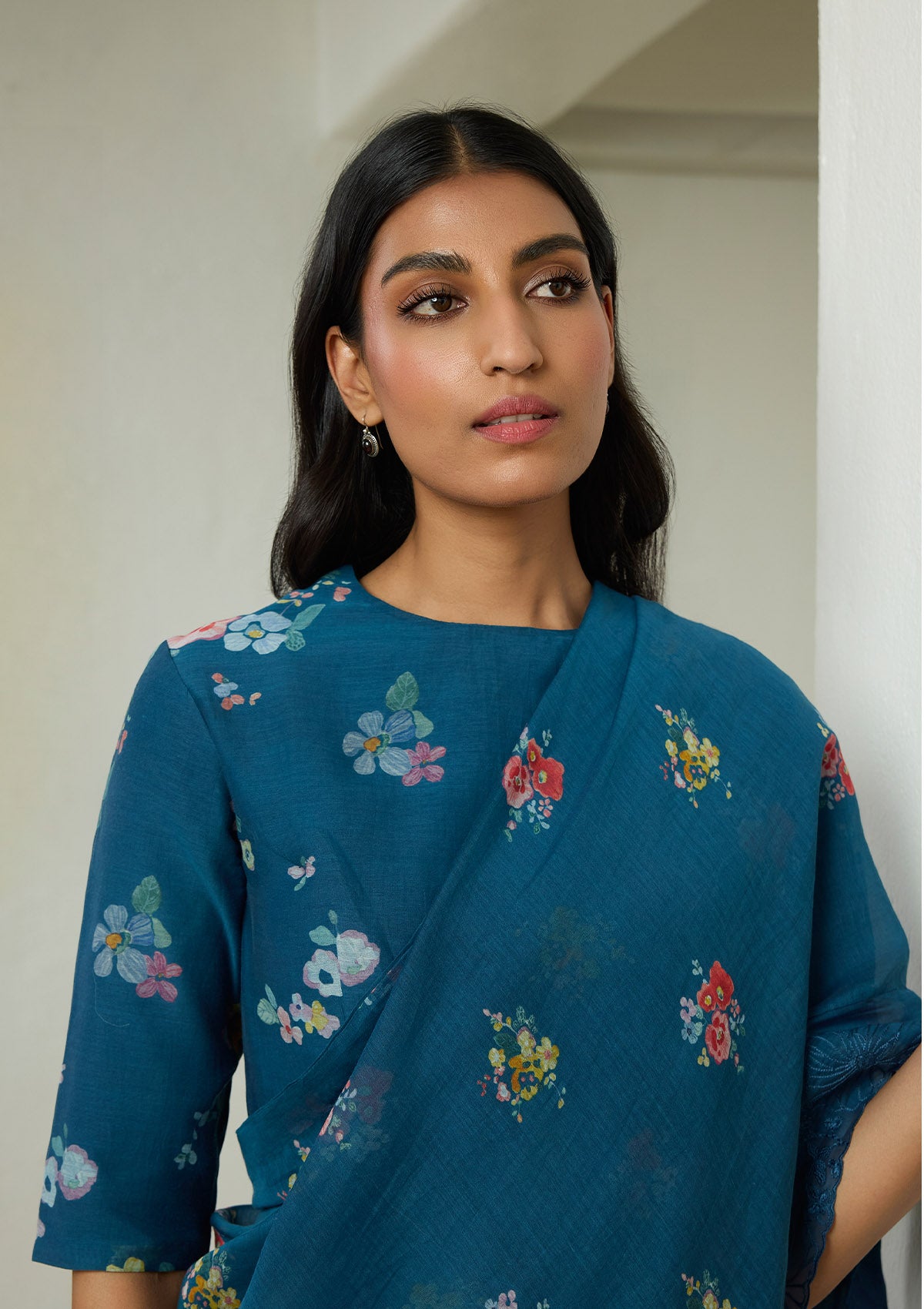 Sapphire Floral Saree