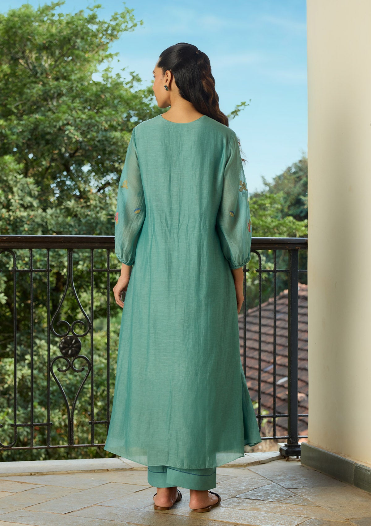 Aqua Applique Co-ord Set