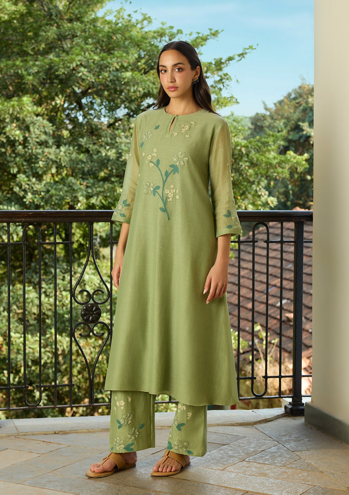 Sage Applique Co-ord Set