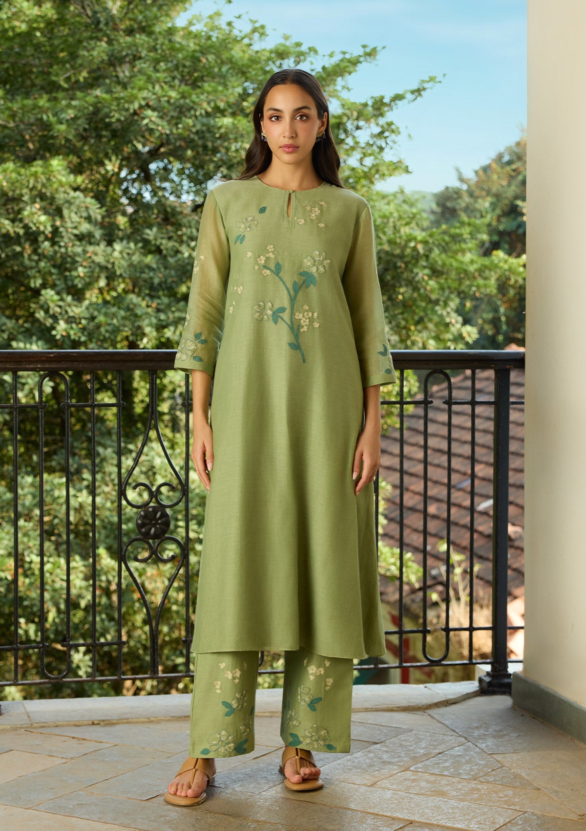 Sage Applique Co-ord Set