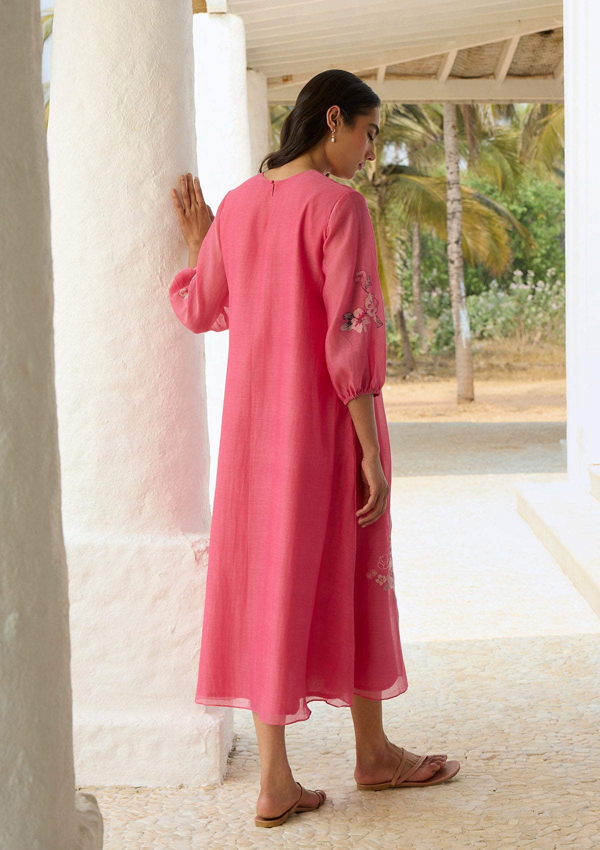 Rose Pintuck Dress