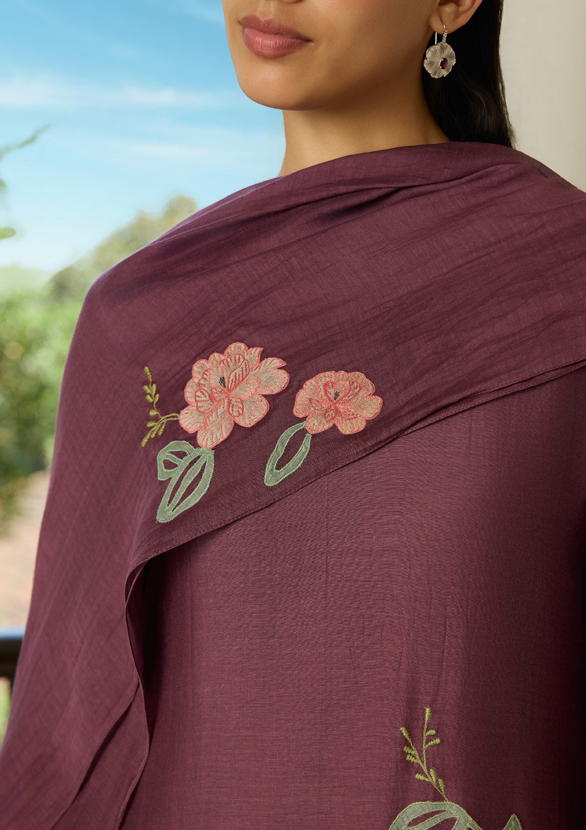 Amethyst Applique Kurta set