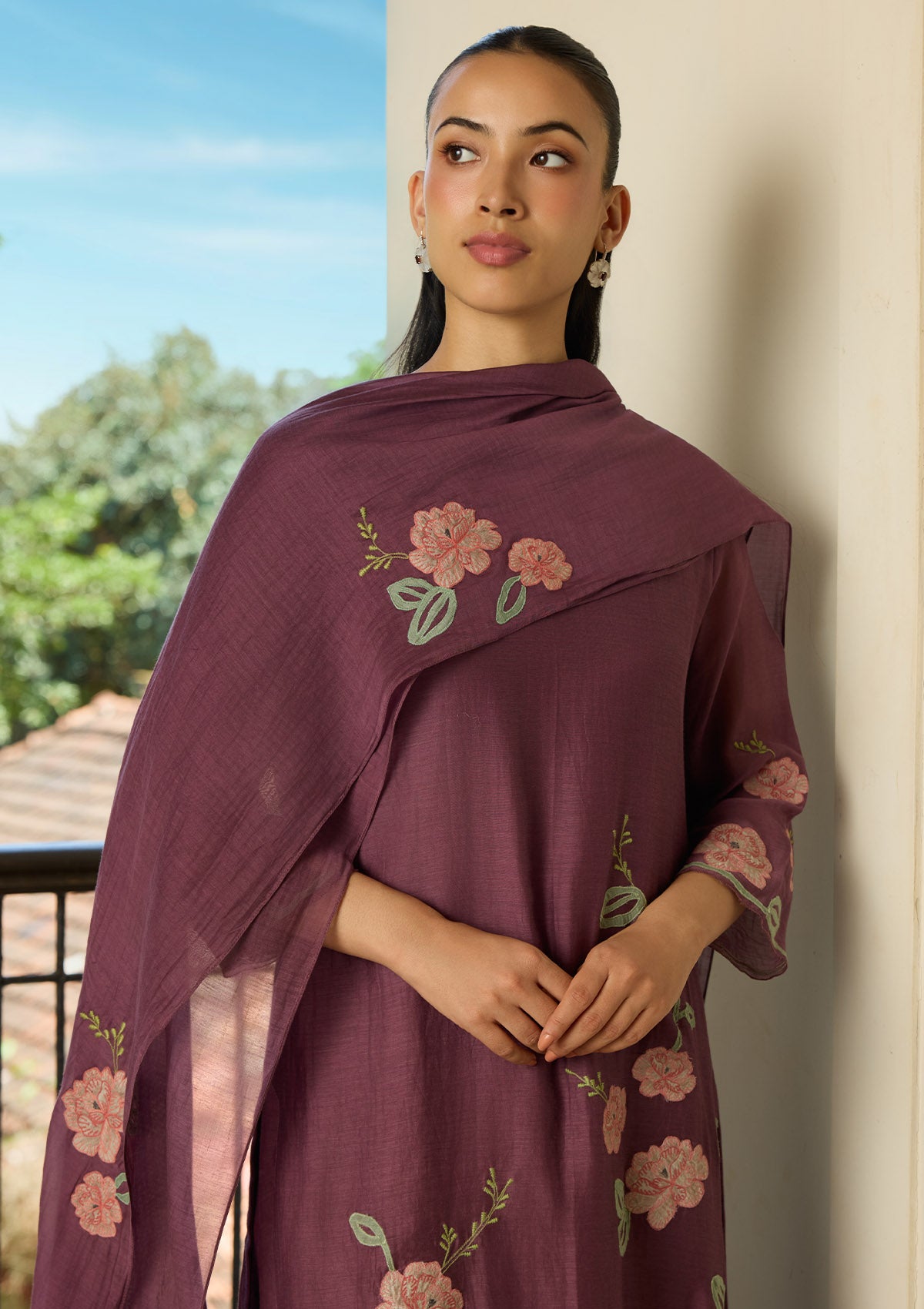 Amethyst Applique Kurta set