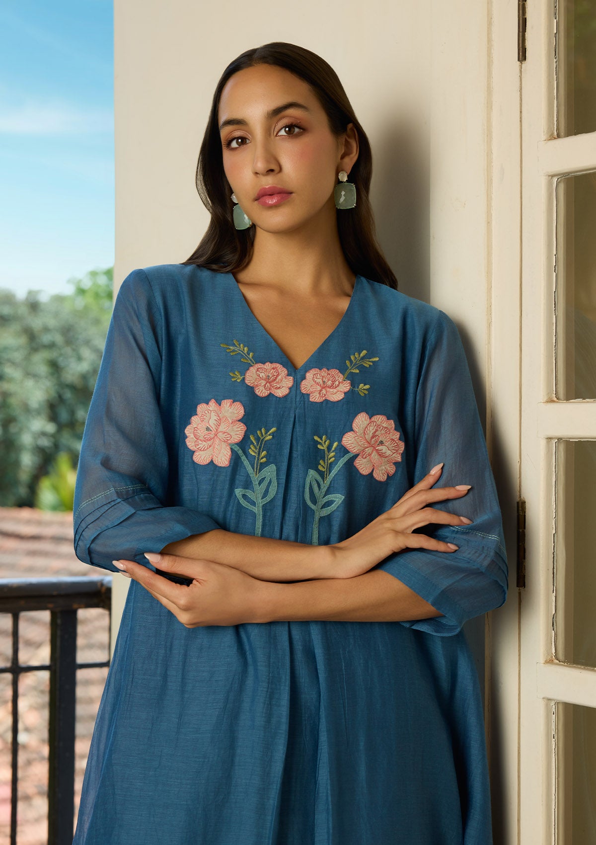 Indigo Applique Co-ord Set