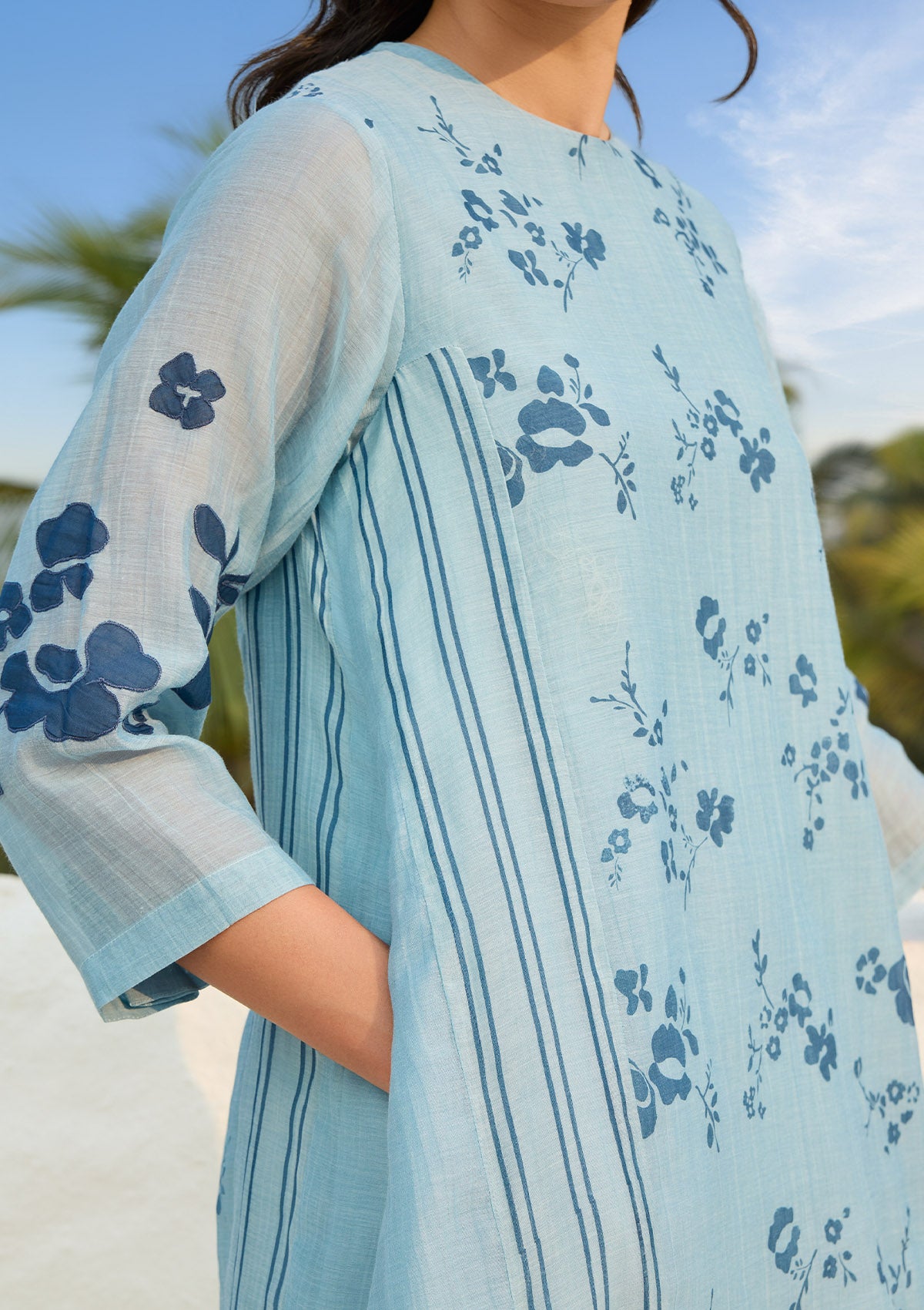 Sky Floral Co-ord Set