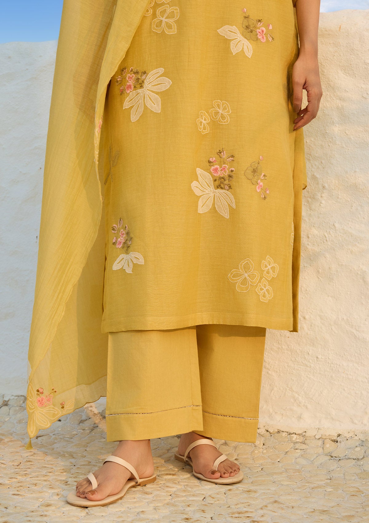 Rue Embroidered Kurta Set