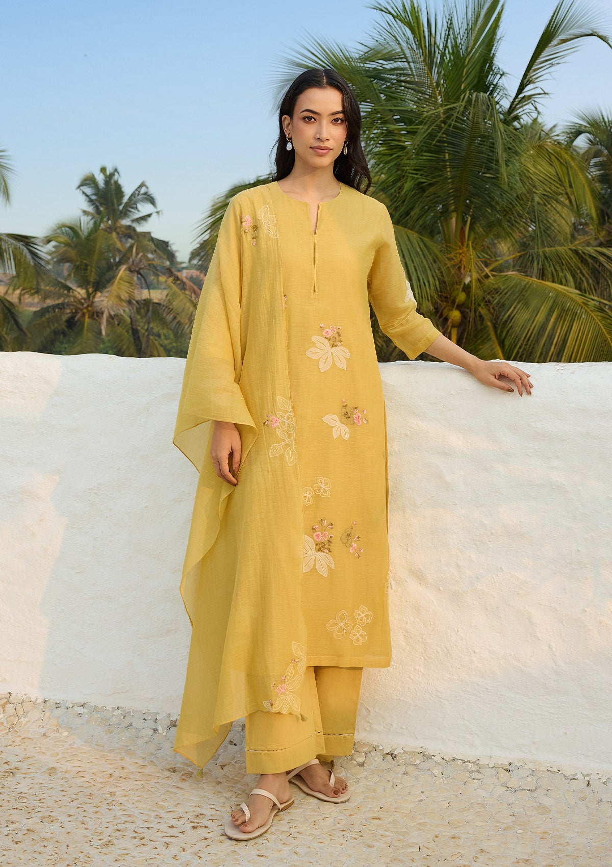 Rue Embroidered Kurta Set