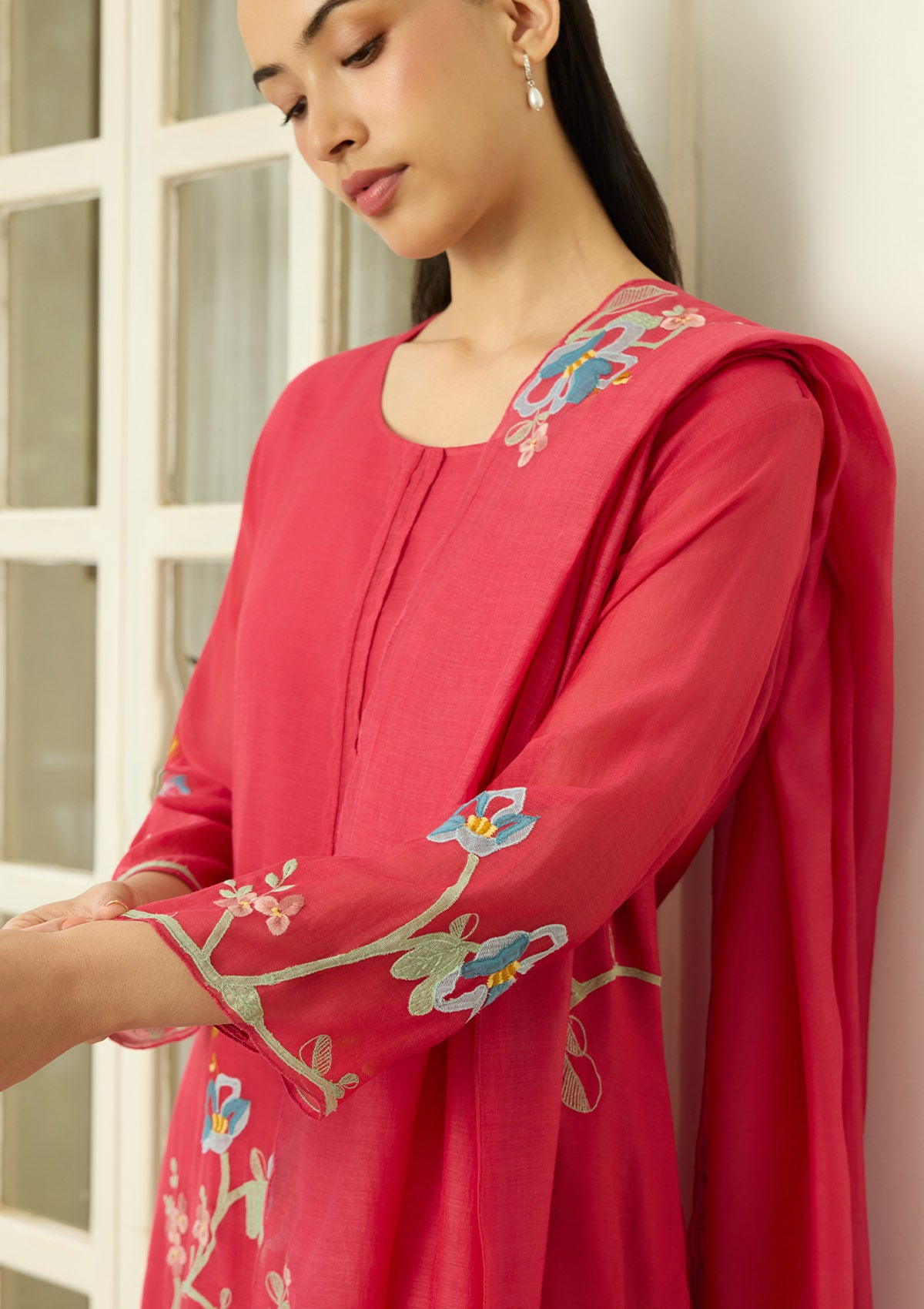 Scarlet Applique Kurta Set