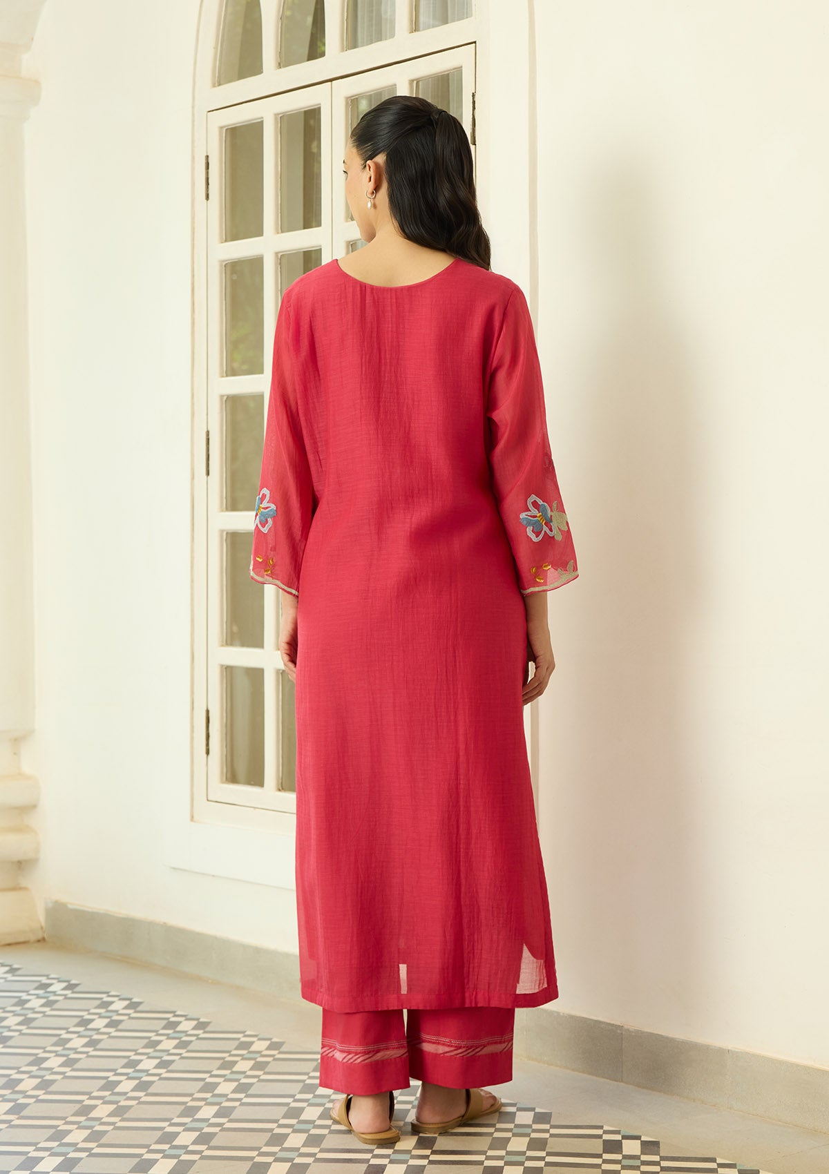 Scarlet Applique Kurta Set